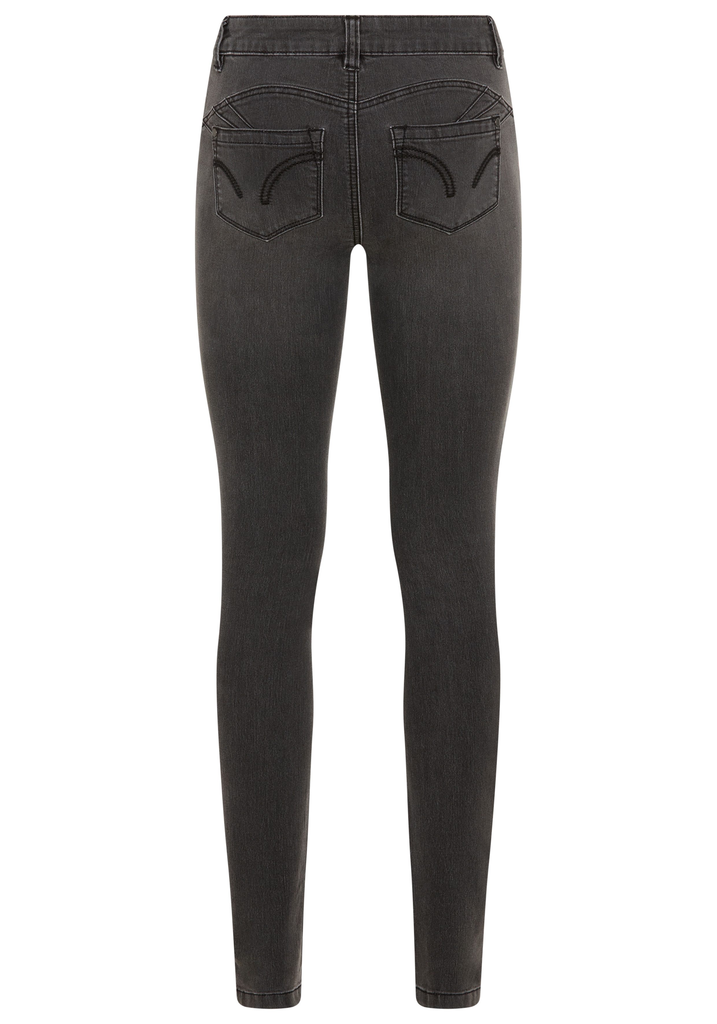 Arizona Skinny fit jeans Shaping skinny pasvorm, normale taille, in stretchkwaliteit, used-look