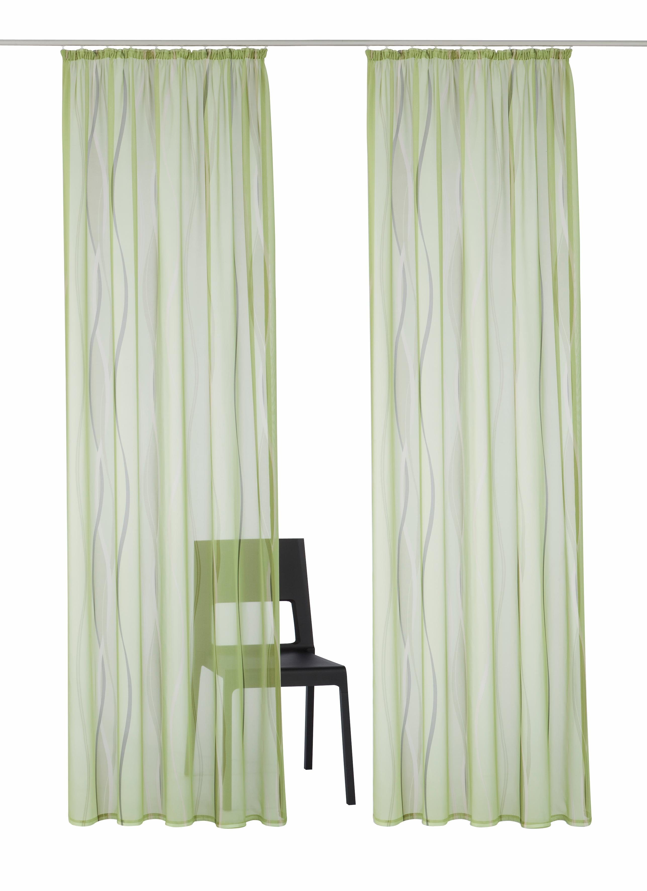 my home Gordijn Dimona set van 2, transparant, voile, polyester (2 stuks)
