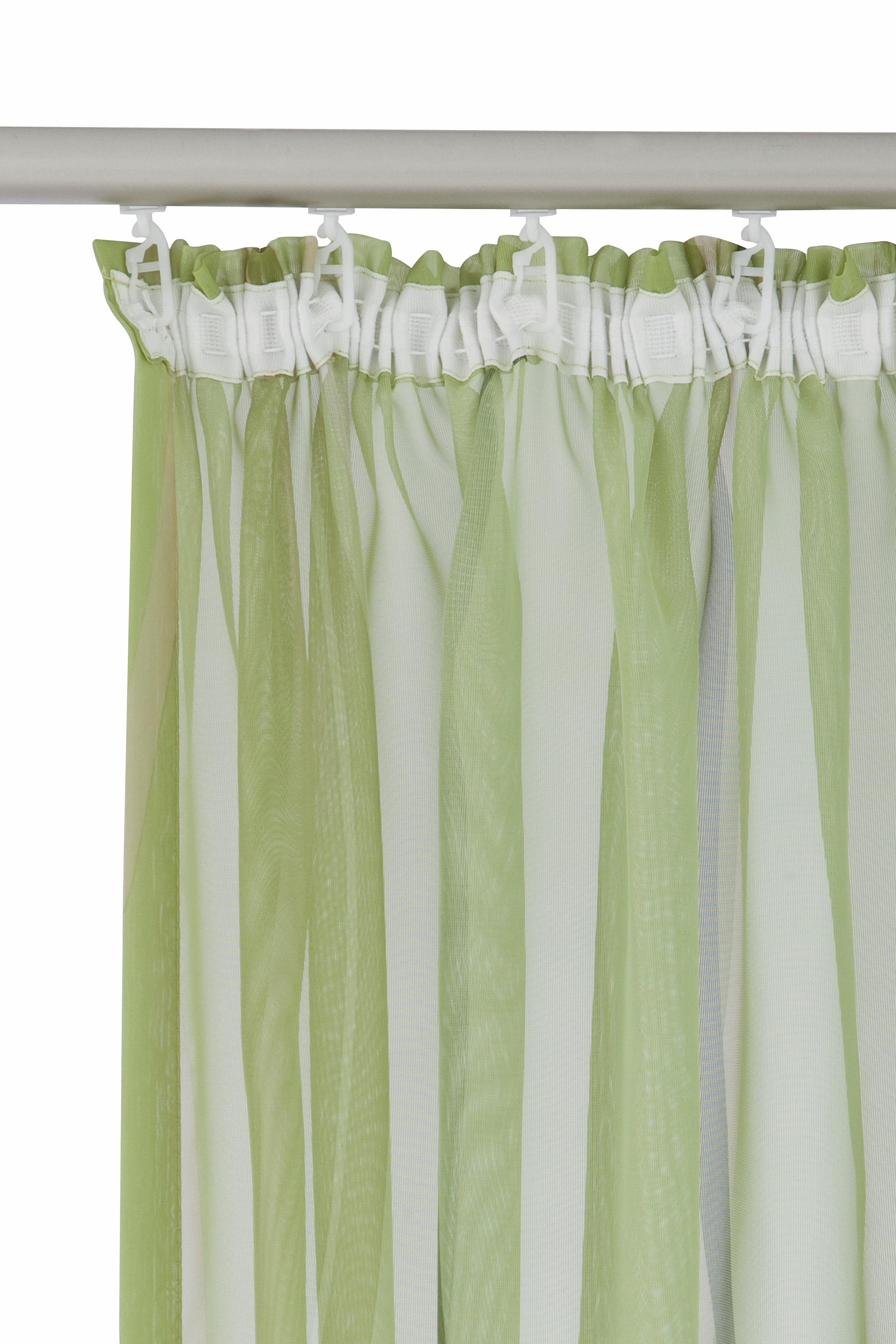 my home Gordijn Dimona set van 2, transparant, voile, polyester (2 stuks)