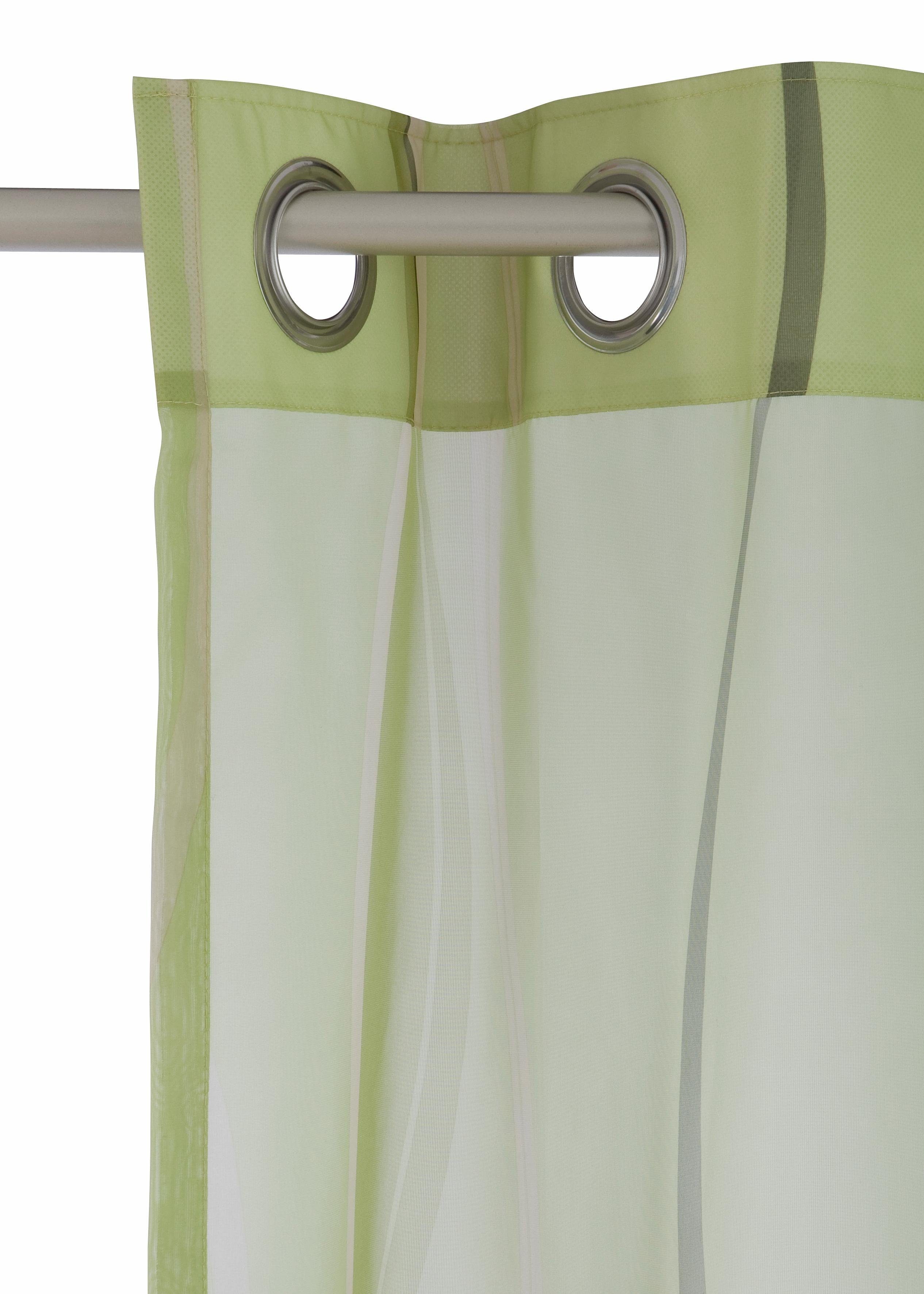 my home Gordijn Dimona set van 2, transparant, voile, polyester (2 stuks)