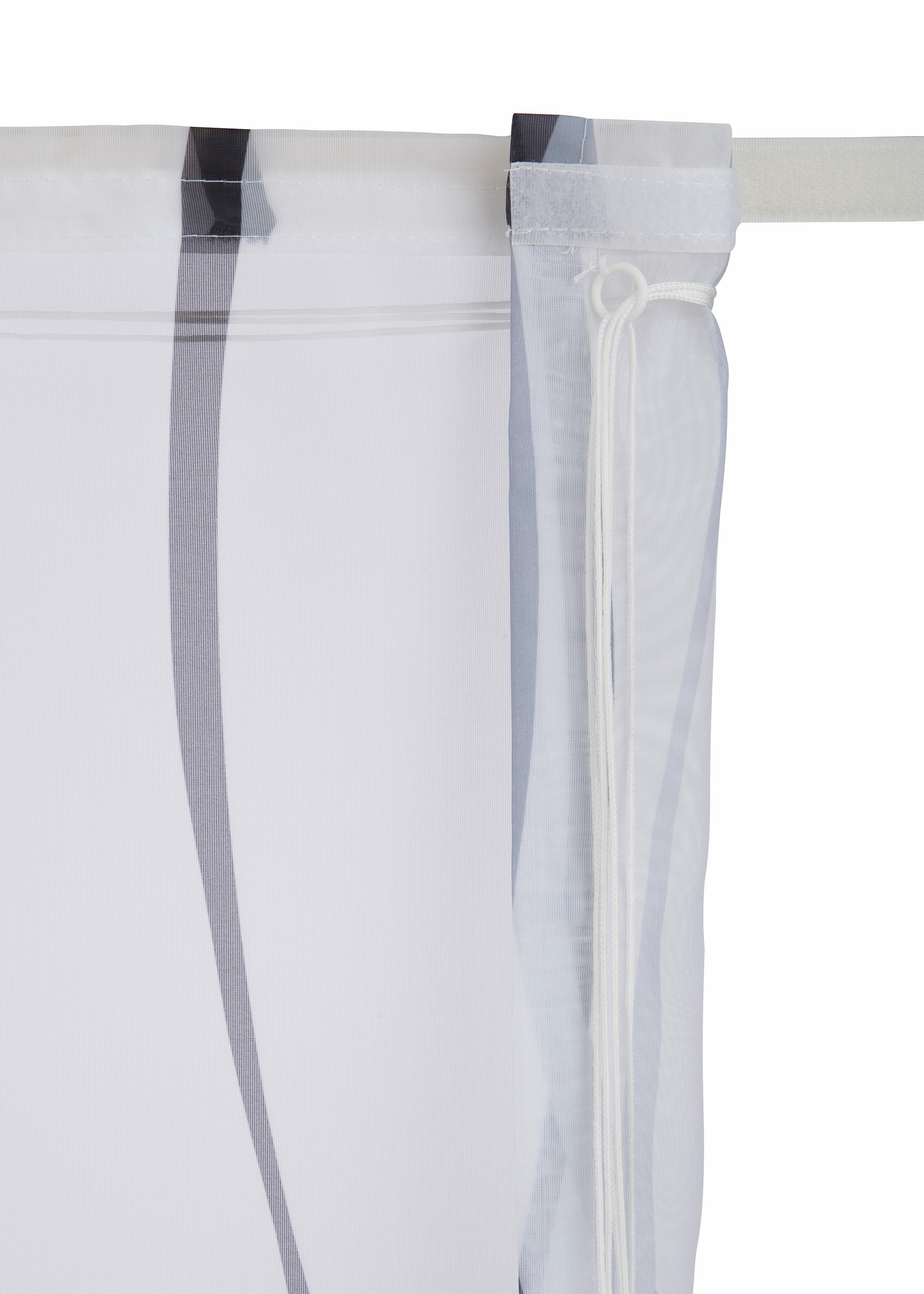 my home Romeins rolgordijn Dimona Transparant, voile, polyester, golven (1 stuk)
