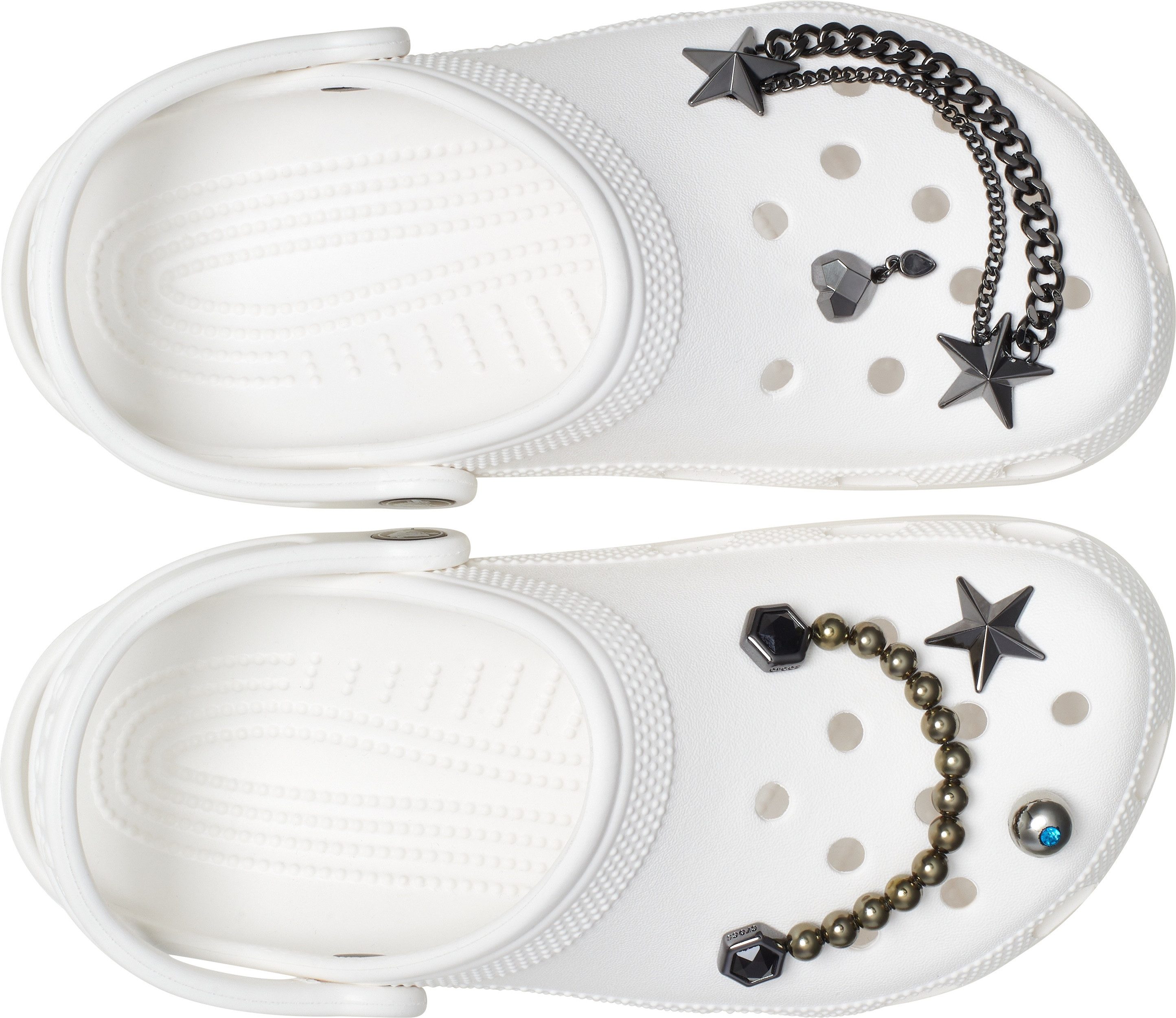 Crocs Schoenbutton Jibbitz™ Punk Gunmetal (set, 5-delig, Geen speelgoed. Niet geschikt voor kinderen jonger dan 3 jaar)