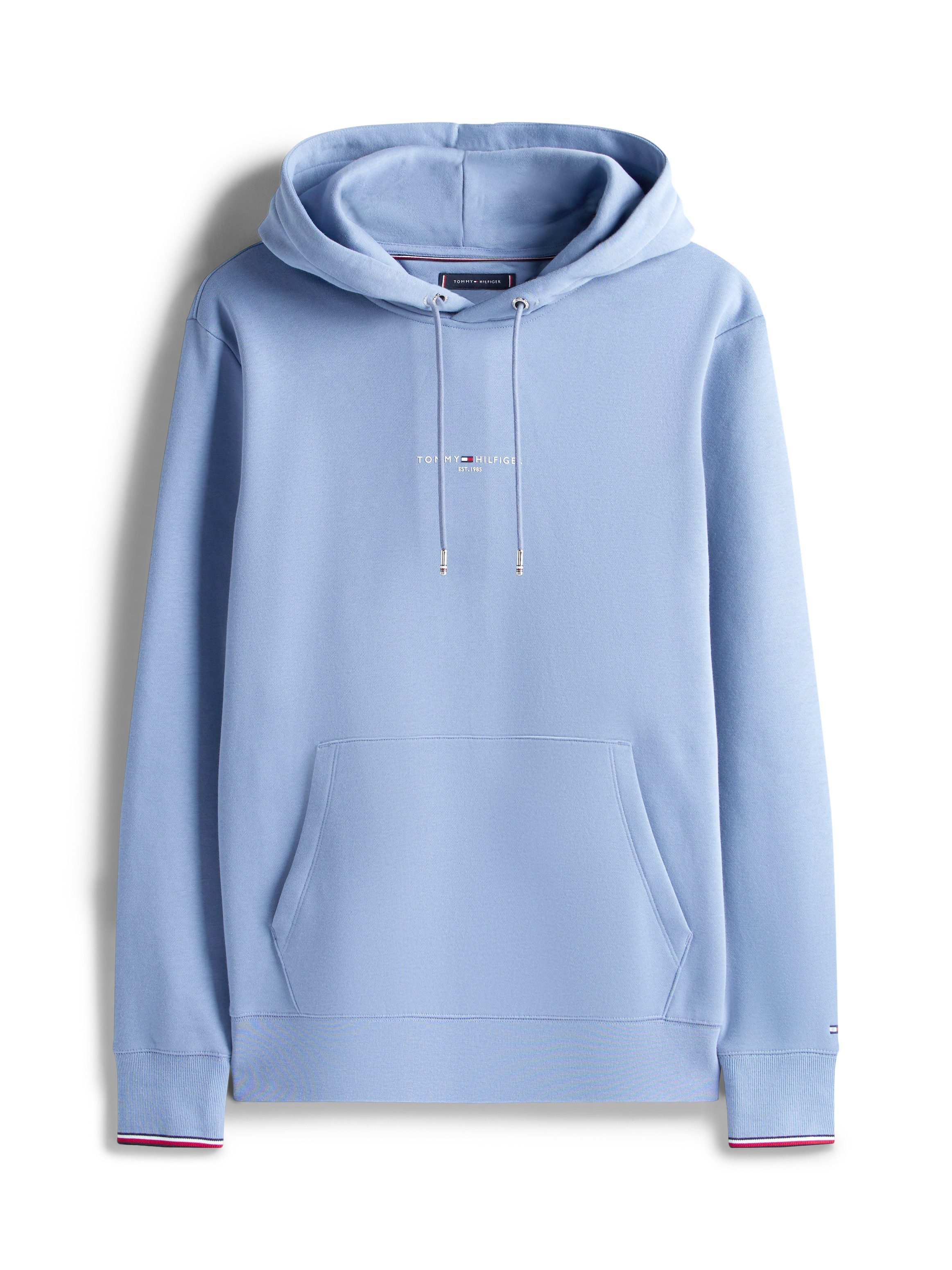 Tommy Hilfiger Hoodie TOMMY LOGO TIPPED HOODY Tommy-Tape binnen aan de halsopening, Vlag-Stiksel op de Mouw