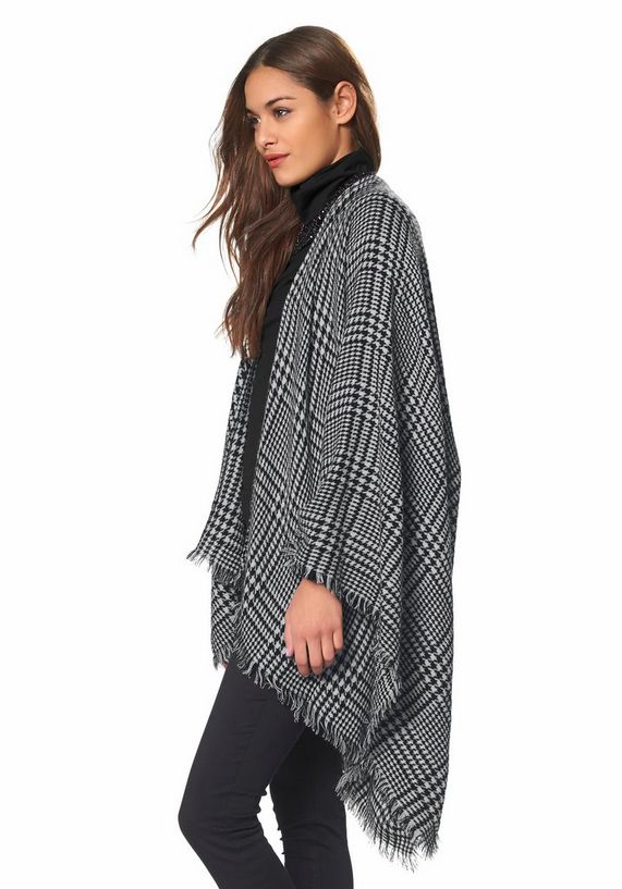 VERO MODA Poncho met allover-motief VERO MODA Poncho met allover-motief