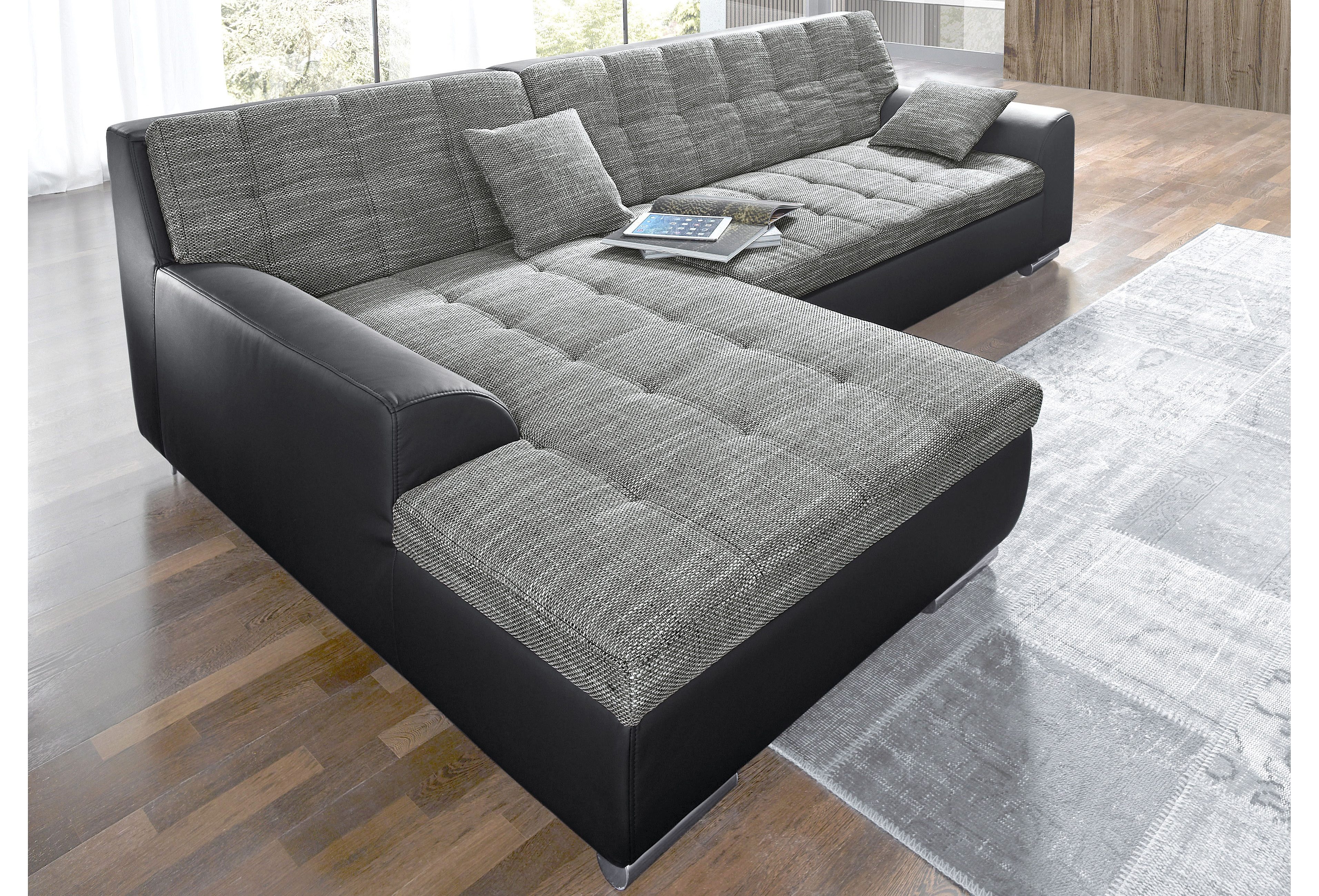 DOMO collection Hoekbank Treviso optioneel met bedfunctie