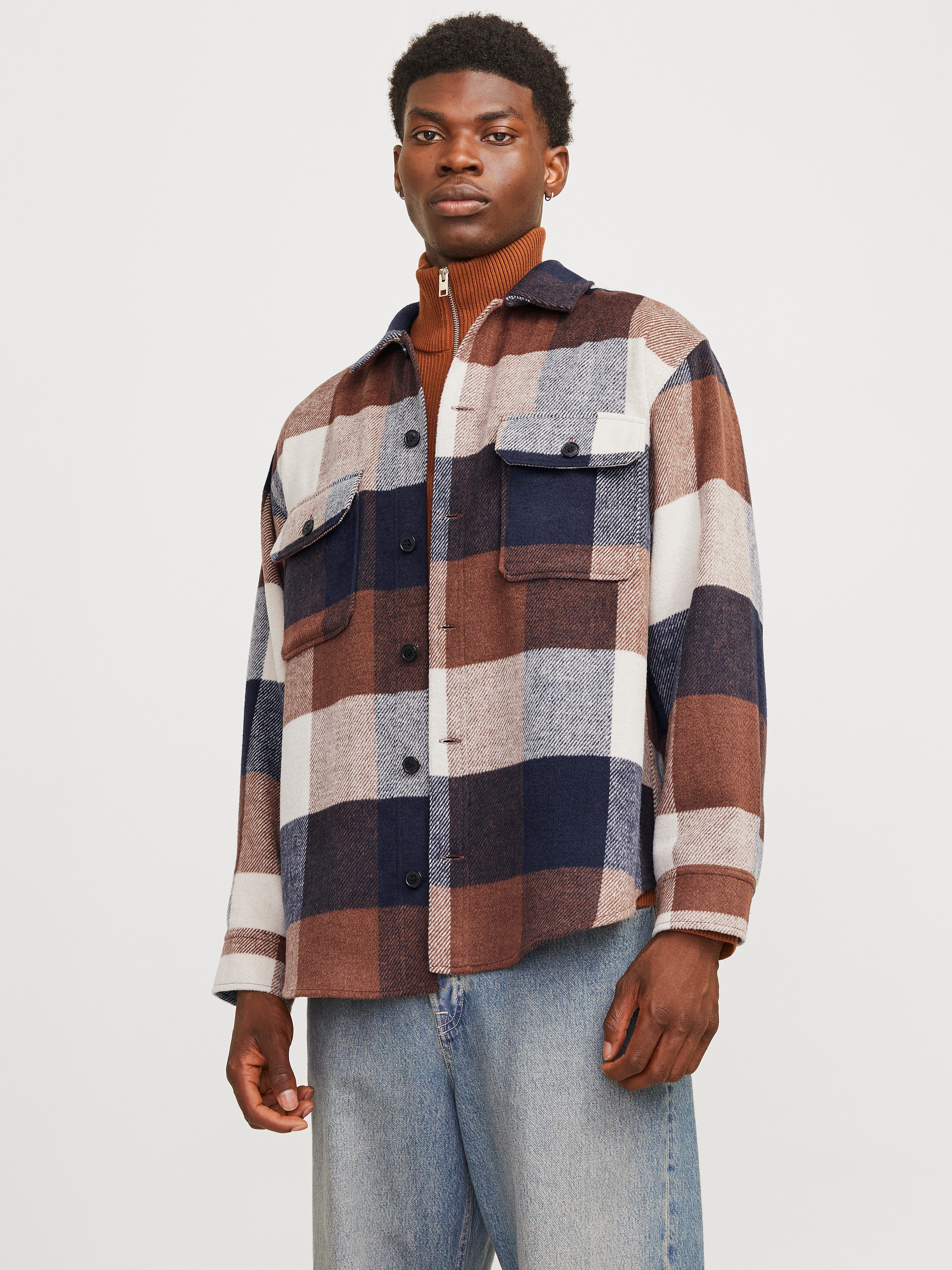 Jack & Jones Overhemd met lange mouwen JJEBRADLEY OLLIE OVERSHIRT LS NOOS