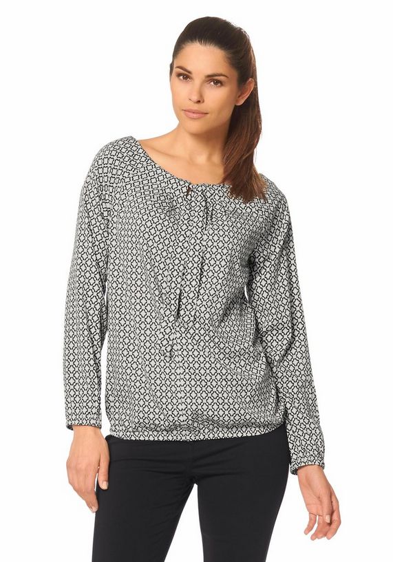 BRUNO BANANI Blouse met kraagstrik in set van 2 BRUNO BANANI Blouse met kraagstrik in set van 2
