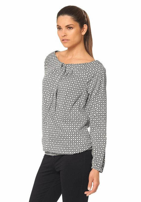 BRUNO BANANI Blouse met kraagstrik in set van 2 BRUNO BANANI Blouse met kraagstrik in set van 2