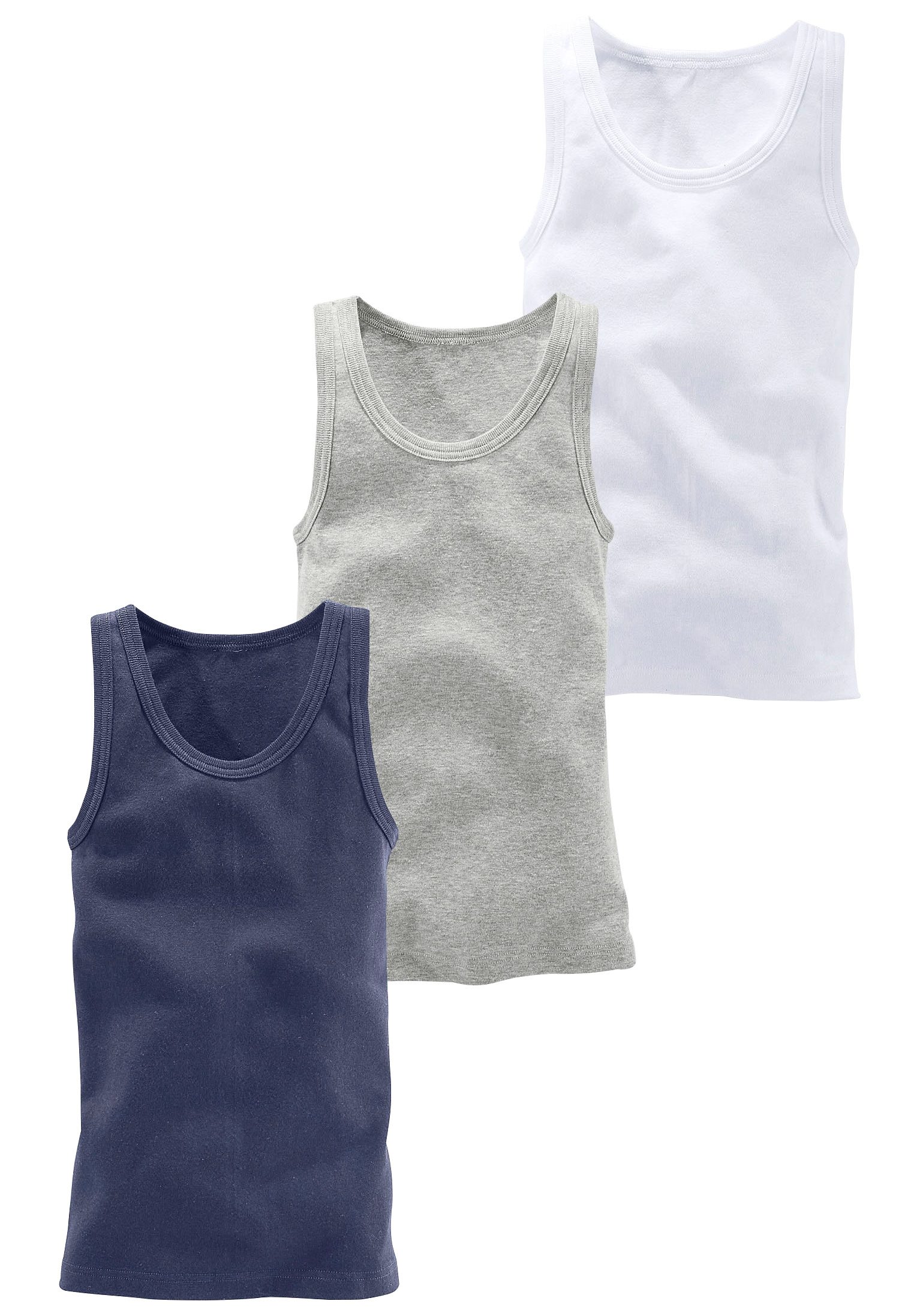H.I.S Tanktop ideaal ergens onder te dragen (set, 3-delig)