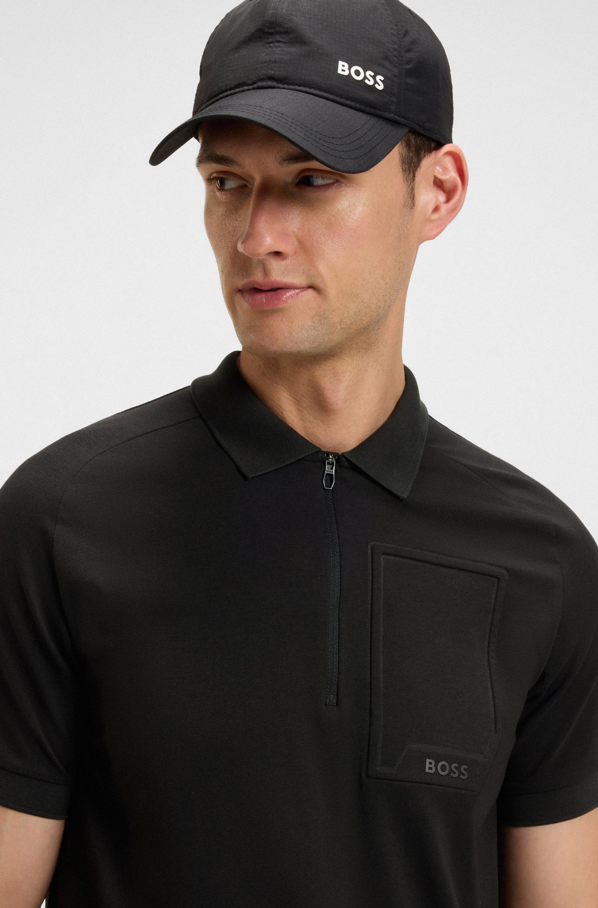 BOSS GREEN Poloshirt Polo Urban Tech met vochtafvoerende en snel drogende eigenschappen