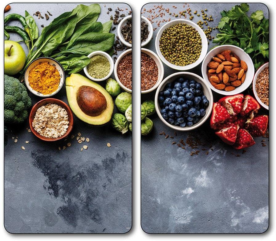 KESPER for kitchen & home Snij- en afdekplaat Gezonde keuken (set, 2-delig)