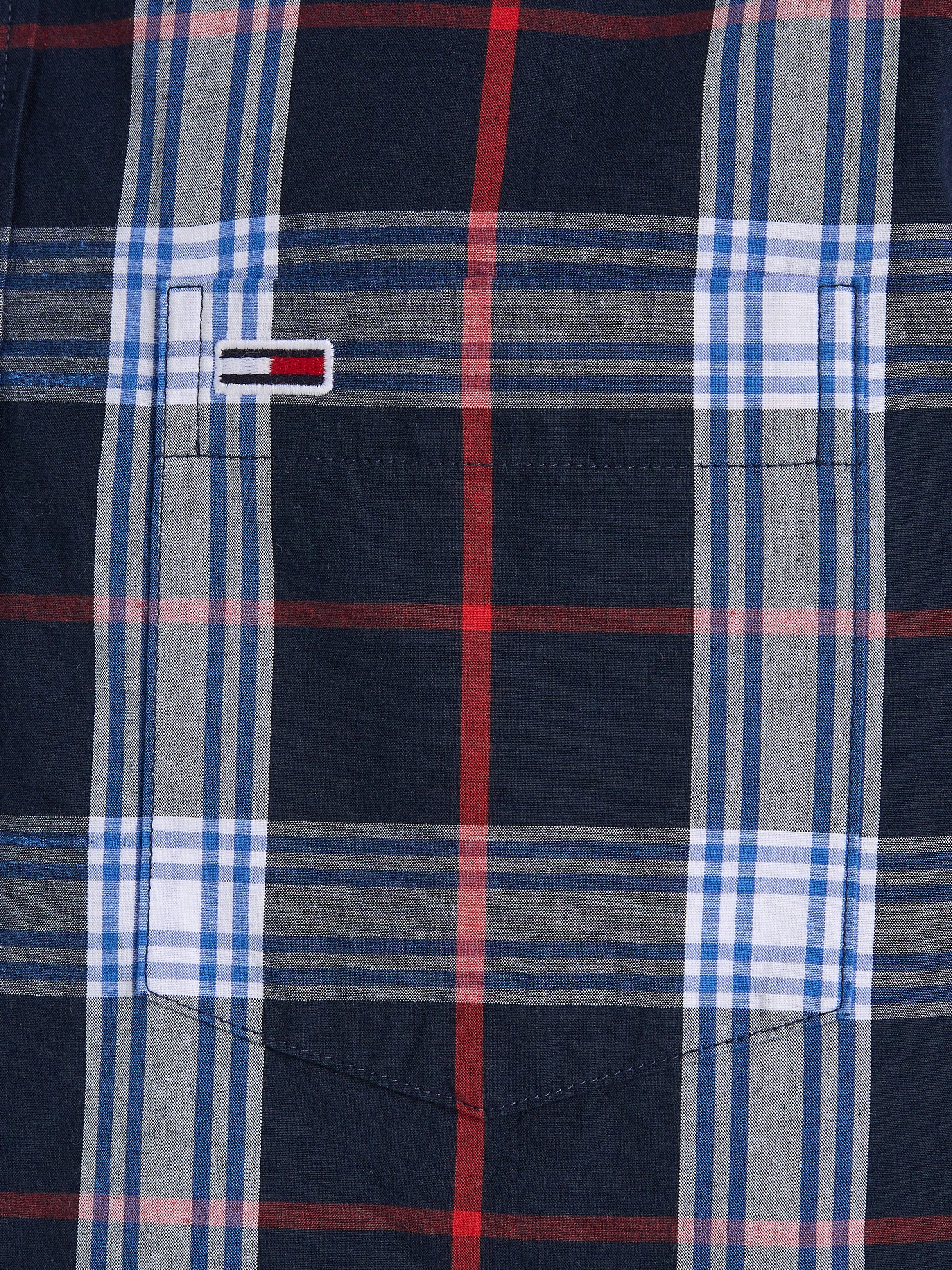TOMMY JEANS Overhemd met lange mouwen TJM REG POPLIN CHECK SHIRT