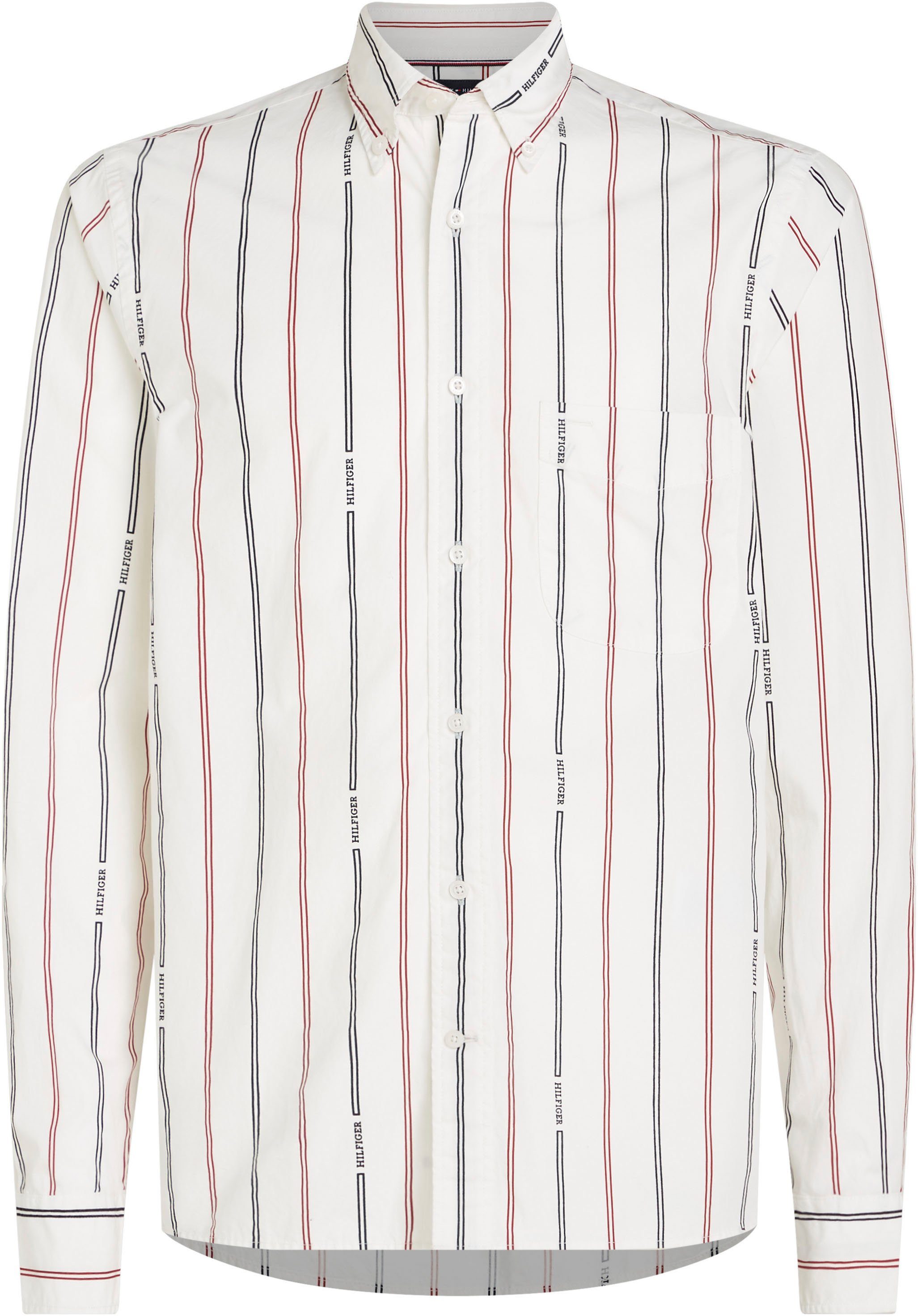 Tommy Hilfiger Overhemd met lange mouwen HILFIGER DOUBLE STP RF SHIRT