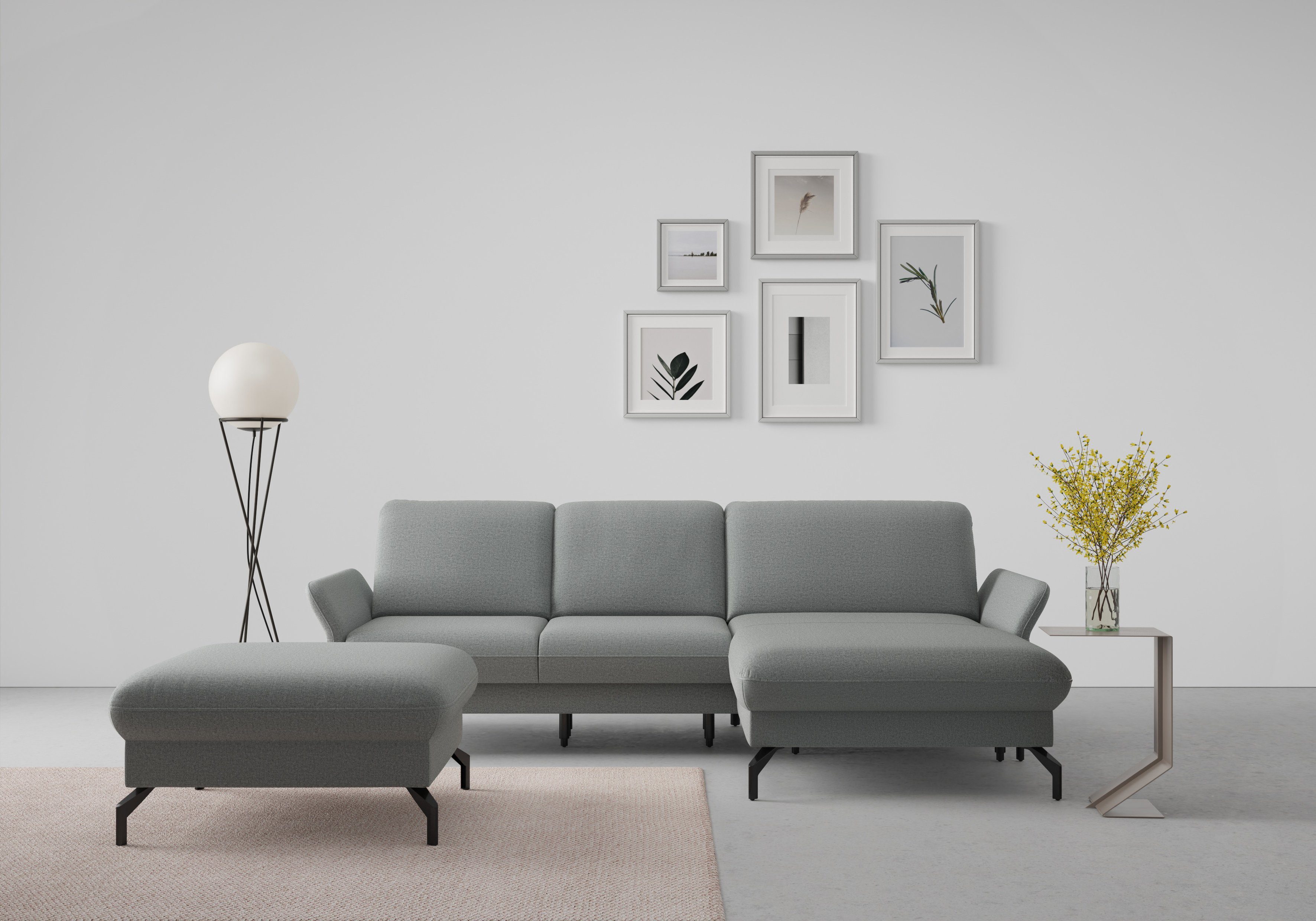 sit&more Hoekbank Fashion L-vorm naar keuze met verstelbare hoofdsteun en uittrekzitting, motorisch