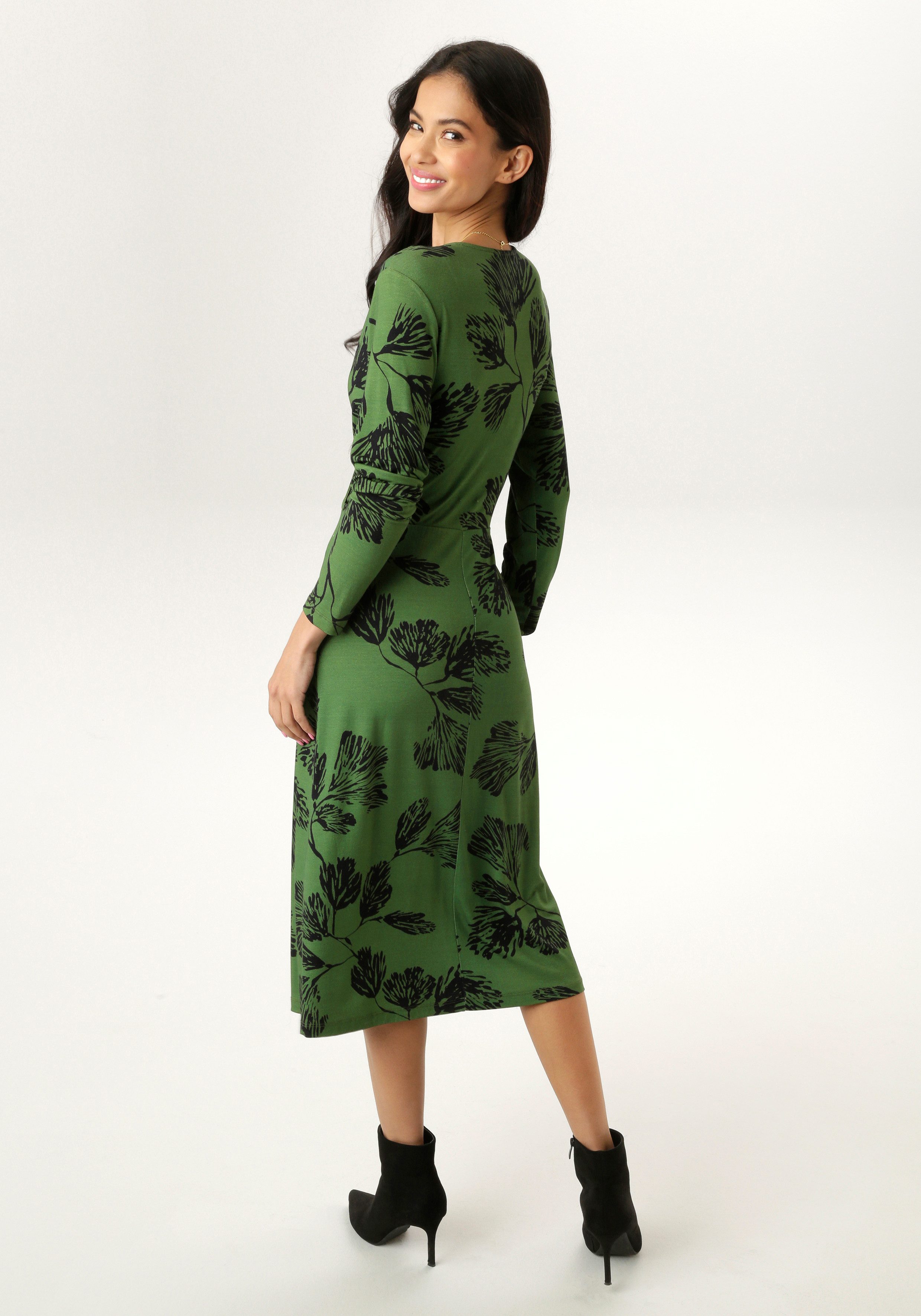 Aniston SELECTED Jerseyjurk in wikkel-look - nieuwe collectie