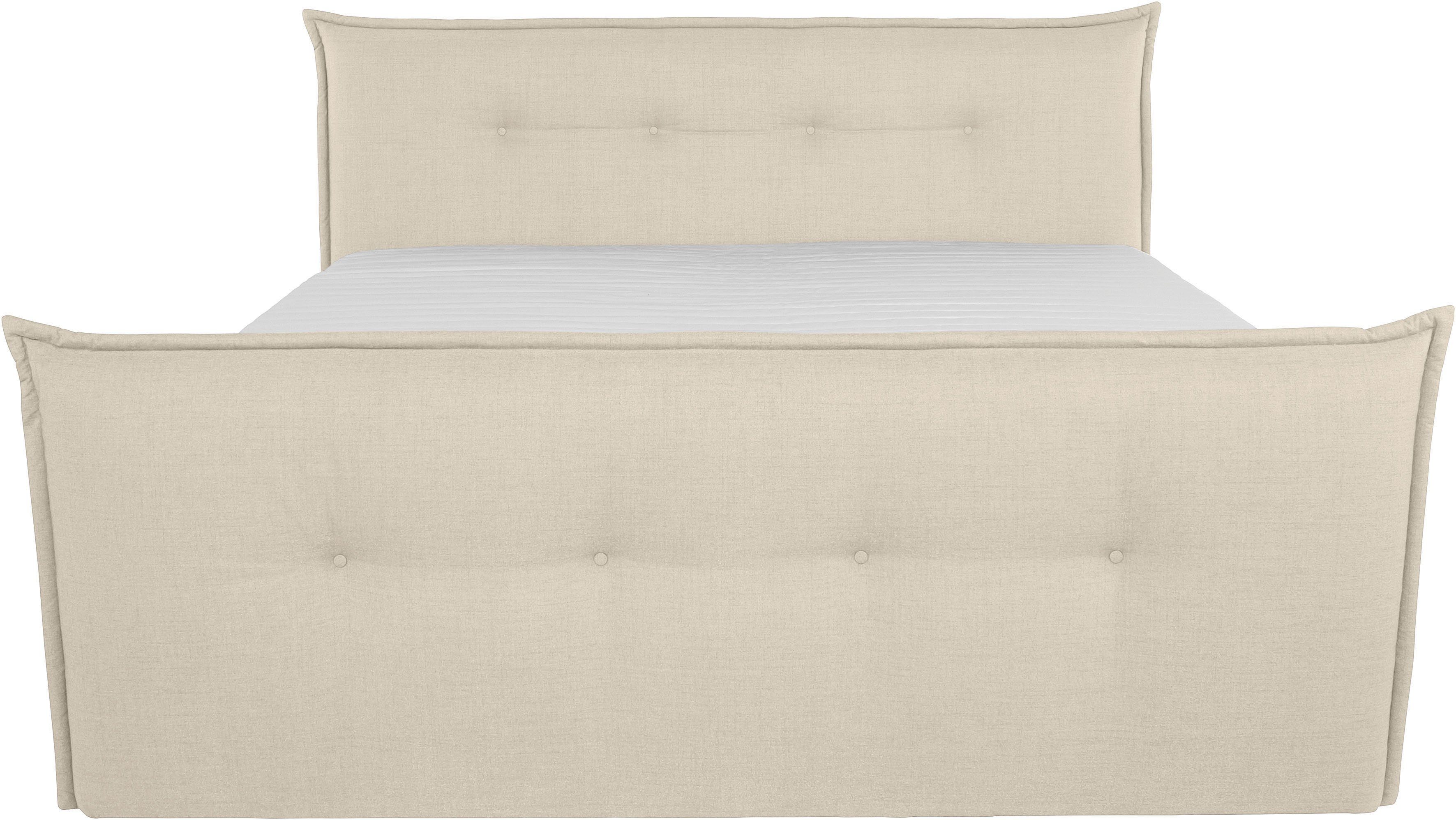 andas Boxspring Lichtgewicht inclusief voetbord, bedkist & topmatras, in 4 breedten en 2 hardheden