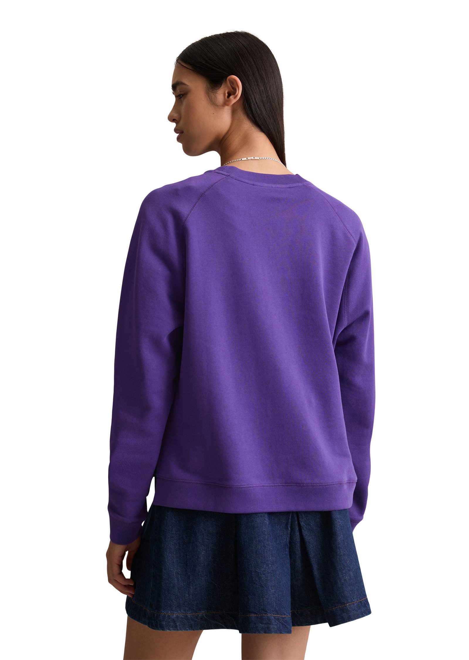 Marc O'Polo DENIM Sweatshirt Rugpand iets langer, kleine zijsplitjes, relaxed fit