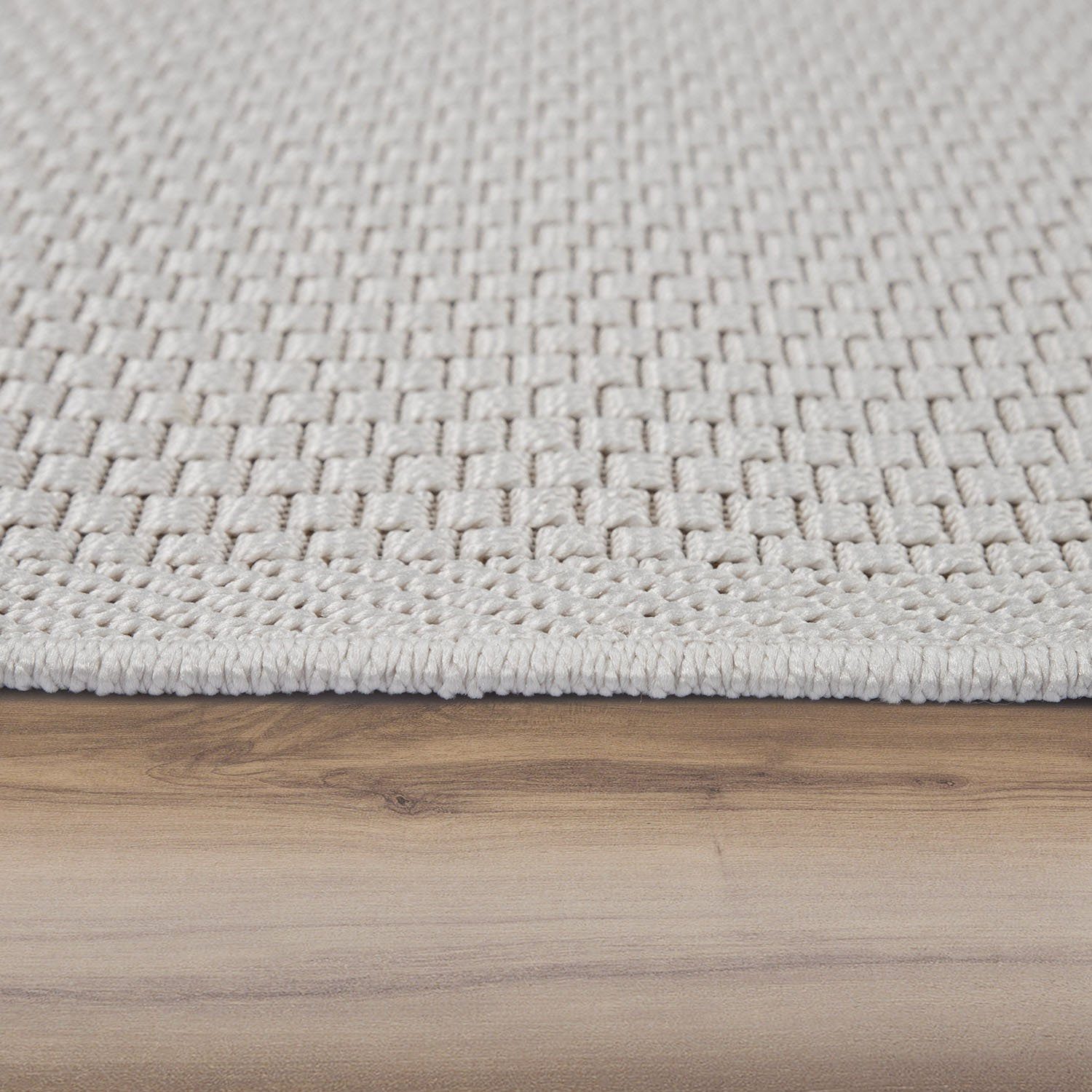 Paco Home Vloerkleed Timber 125 Platweefsel, sisal look, ook als loper, geschikt voor binnen en buiten