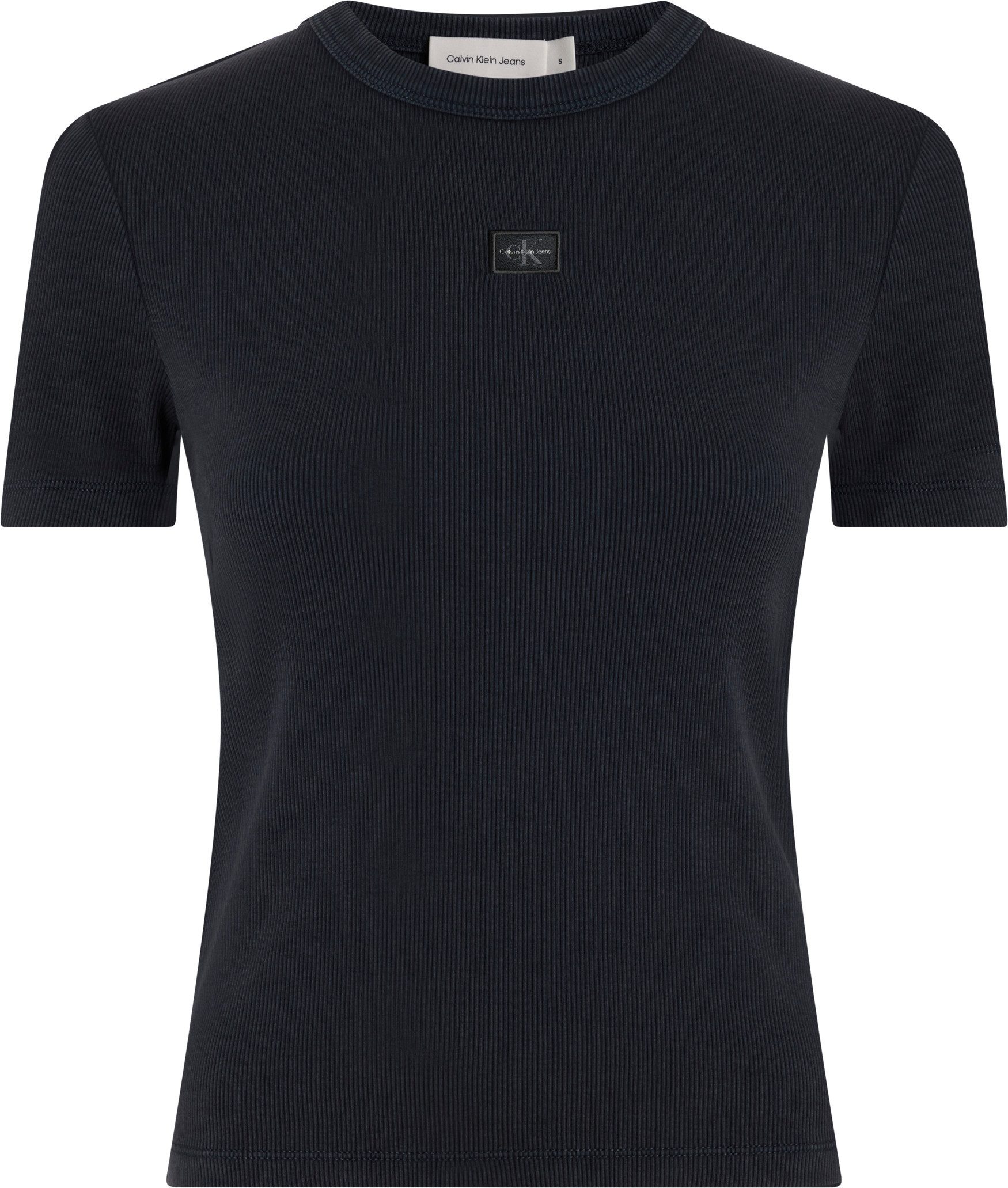 Calvin Klein T-shirt WOVEN LABEL RIB FITTED TEE