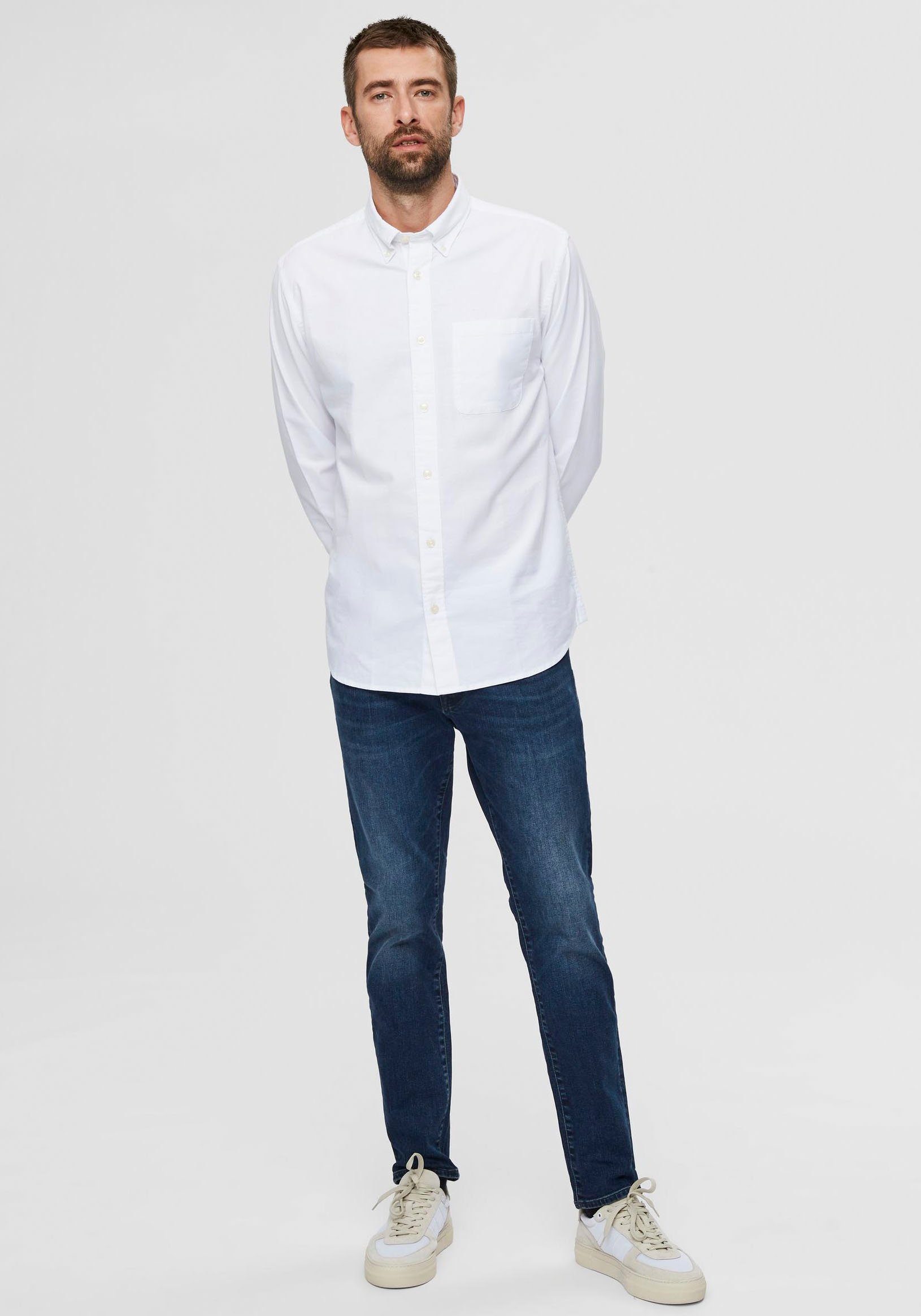 SELECTED HOMME Overhemd met lange mouwen SLHREGRICK-OX FLEX S