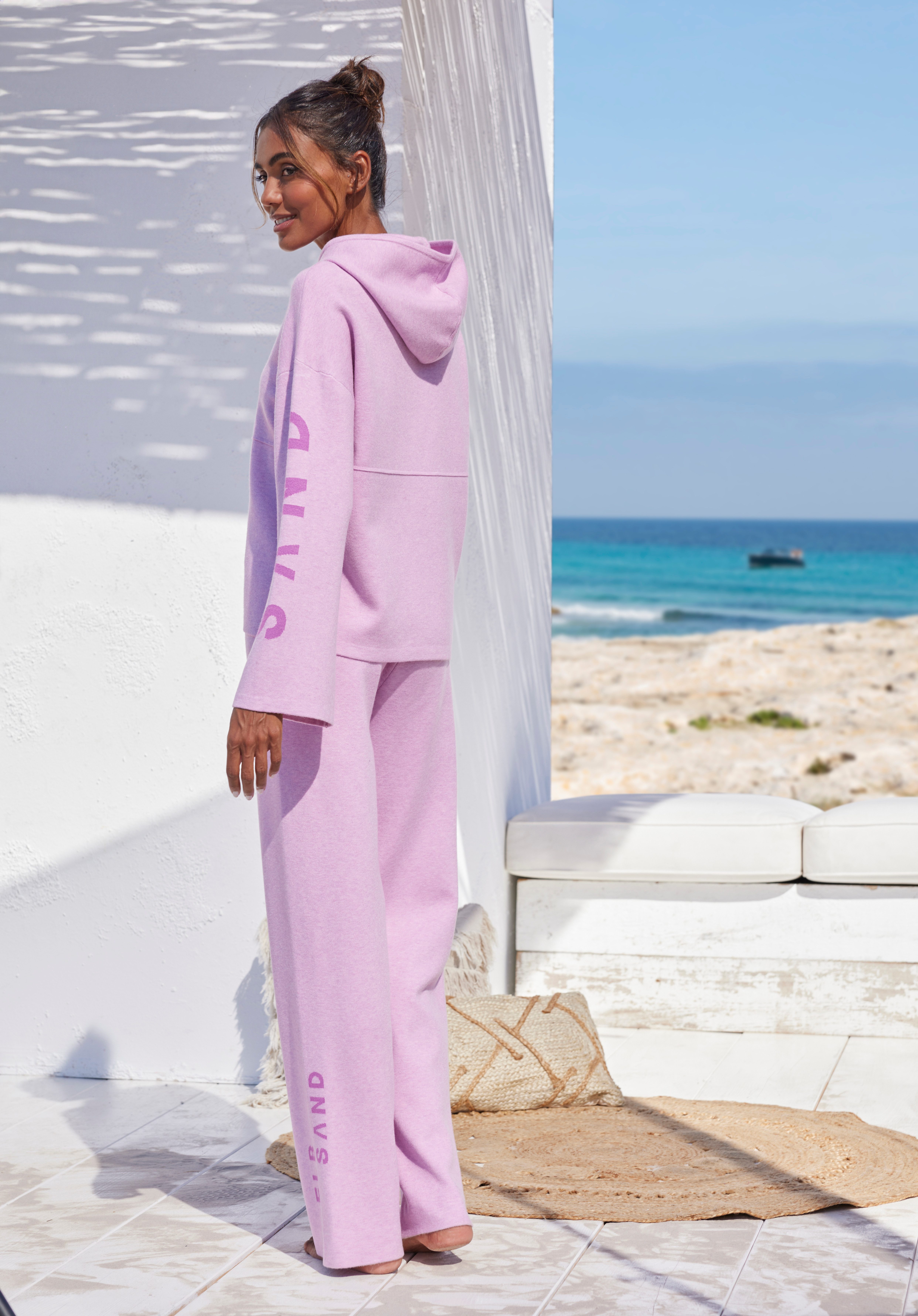Elbsand Hoodie met geborduurd logo loungewear