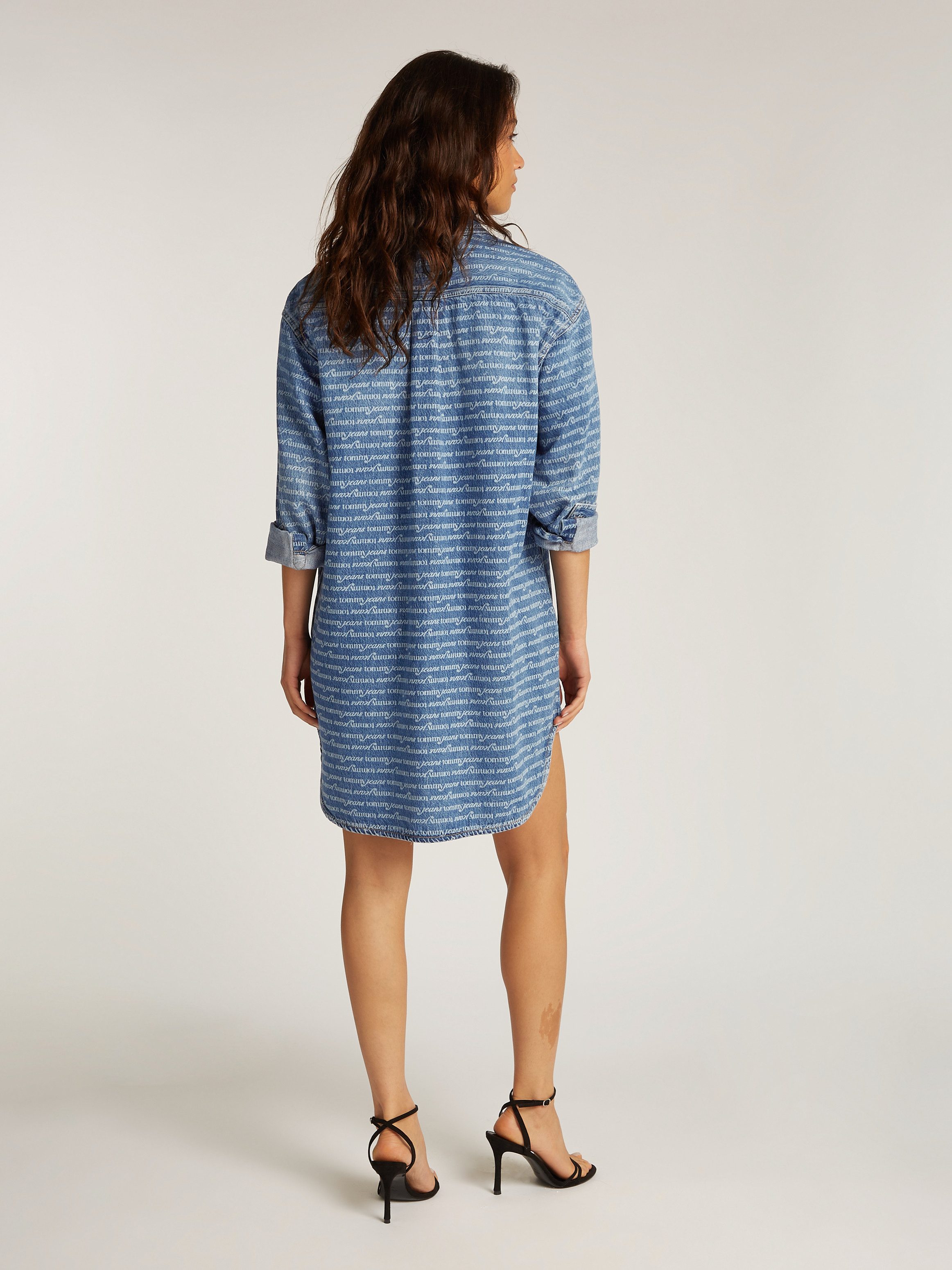 TOMMY JEANS Jurk met overhemdkraag RELAXED SHIRT DRESS AI6056 EXT