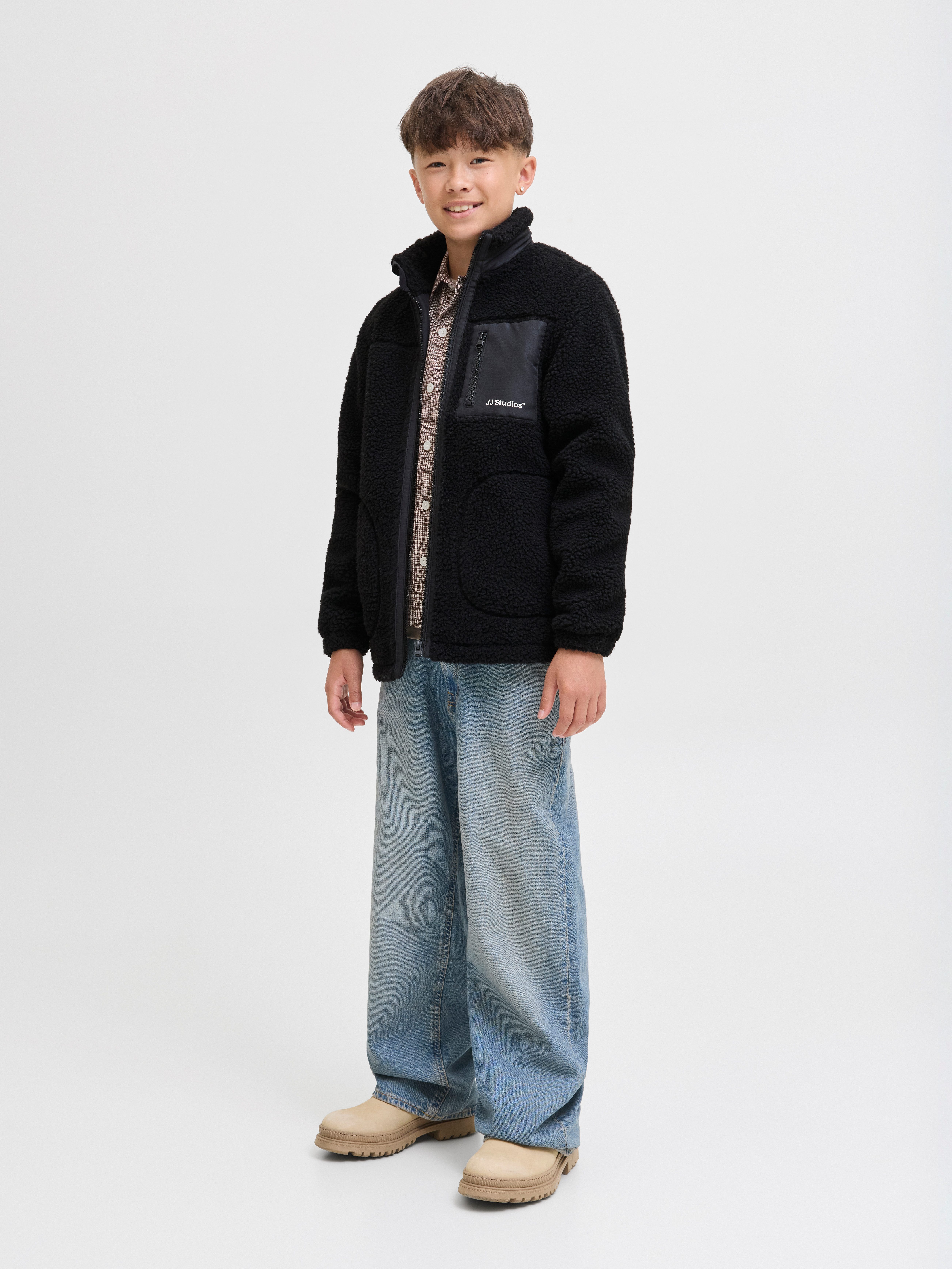 Jack & Jones Junior Kort jack JJESOHO TEDDY JACKET SN JNR
