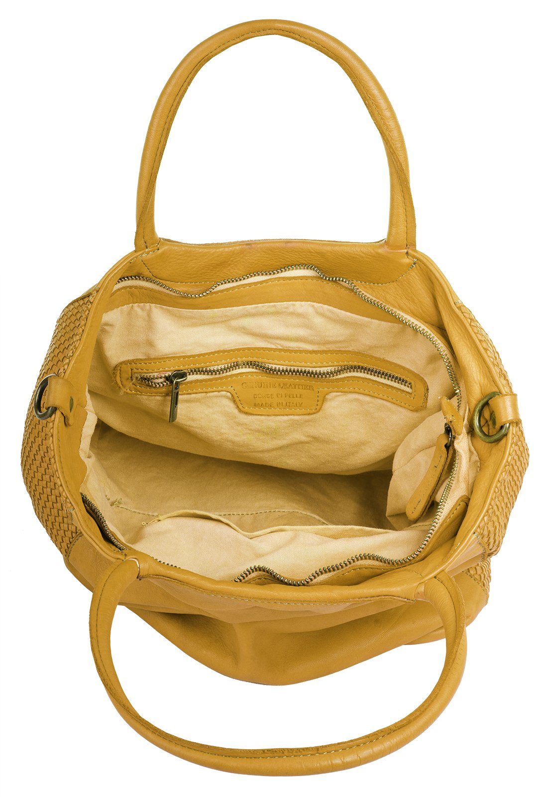 Forty Degrees Tas echt leer, made in italy
