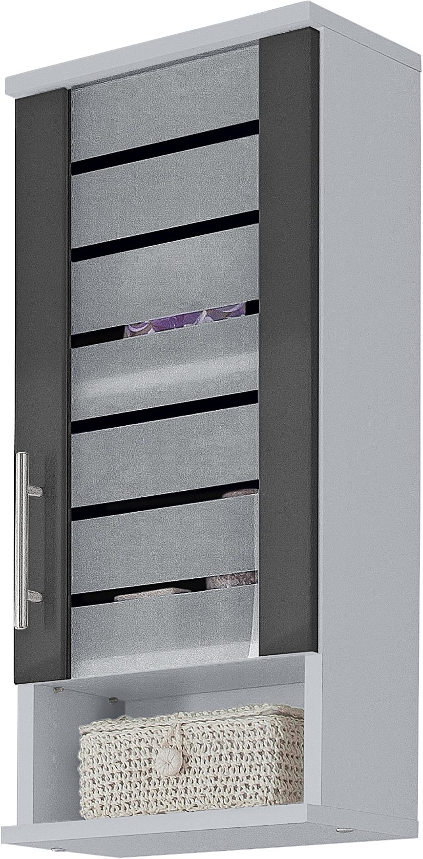 Schildmeyer Hangend kastje Nikosia Breedte 30 cm, met glasdeur, hoogwaardige MDF-fronten, metalen greep