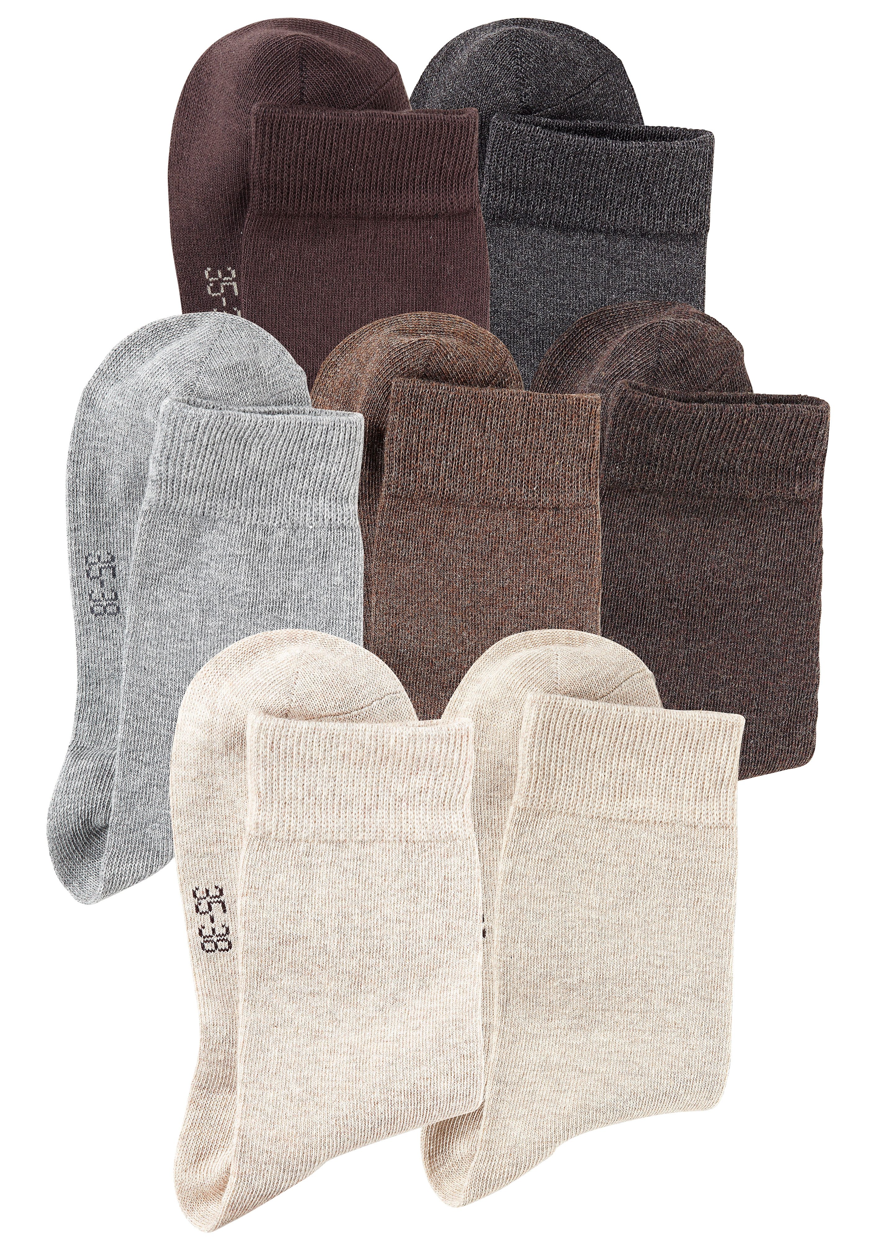 Lavana Basic sokken met knelvrije boord (set, 7 paar)