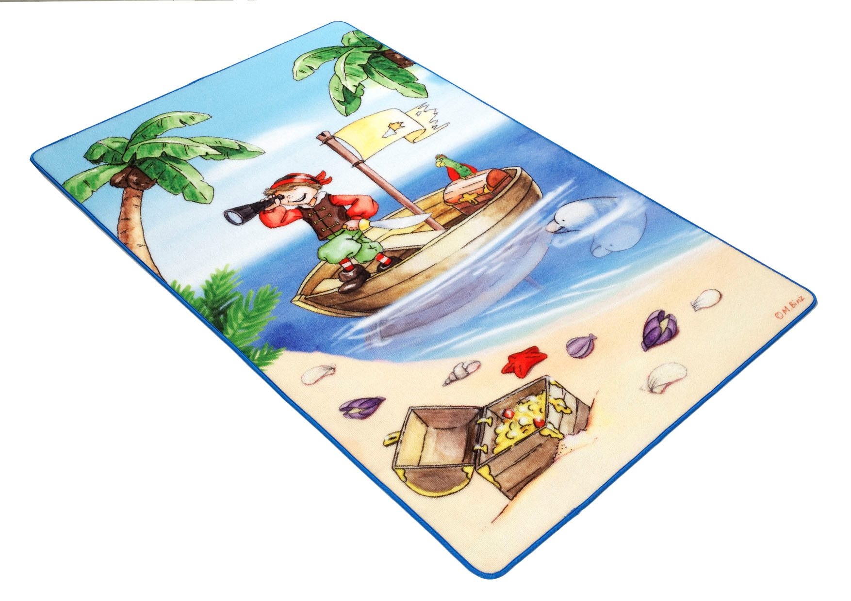 Böing Carpet Mat Lovely Kids LK-1 Inloopmat, motief piraat, kinderkamer