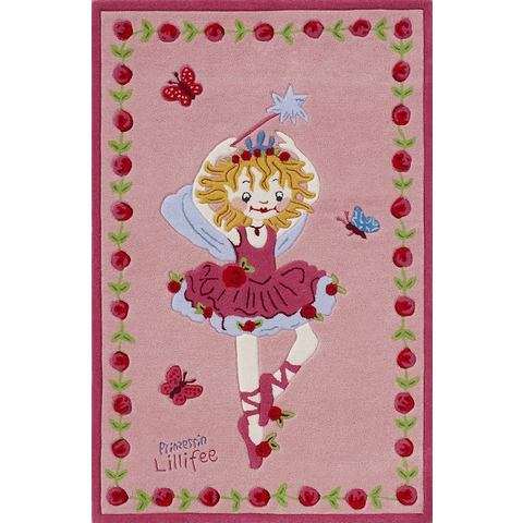 Vloerkleed, Prinses Lillifee, LI-2200-01, handgetuft, gesneden reliëfpatroon, briljante kleuren