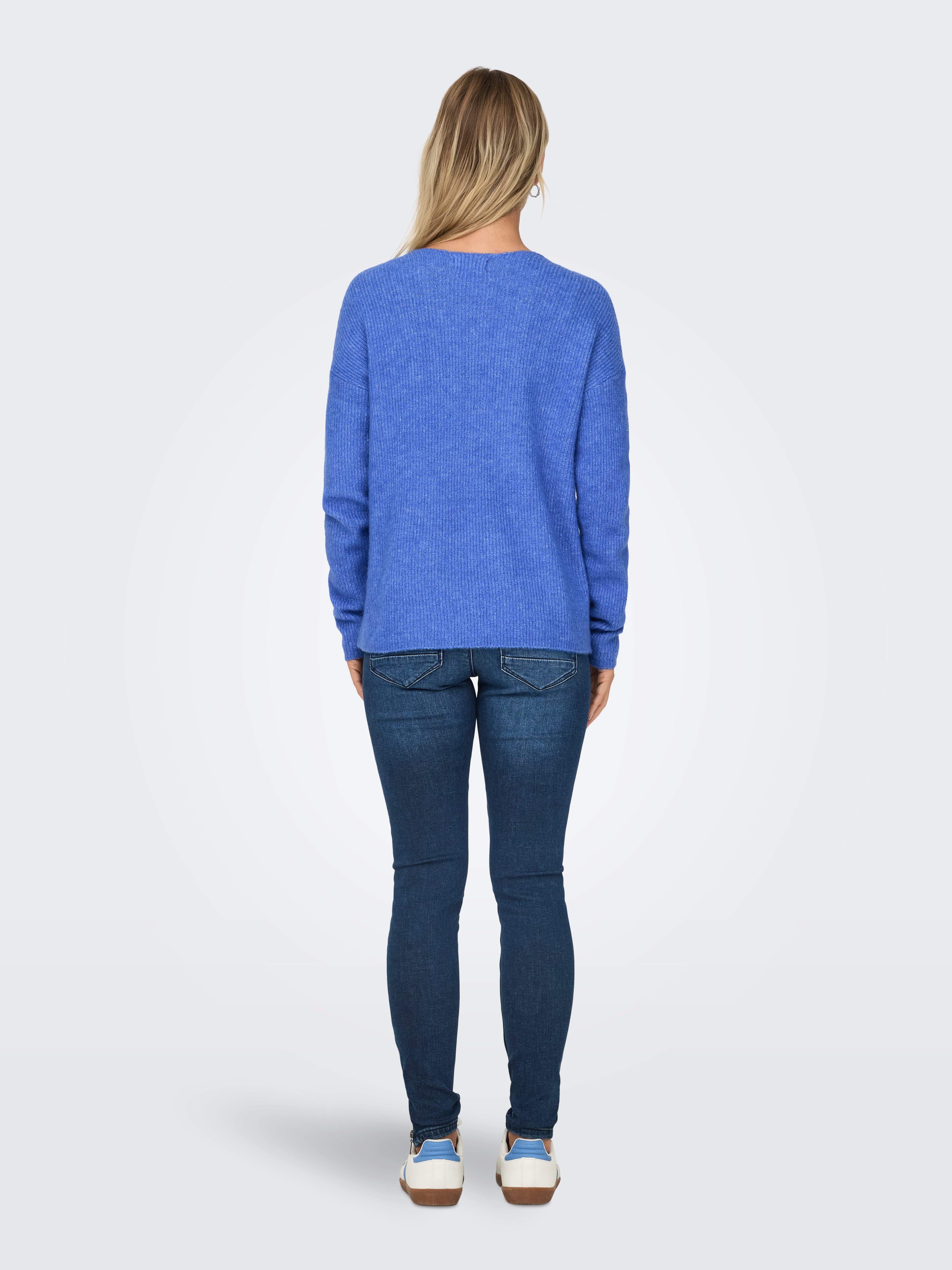 Only Trui met V-hals ONLCAMILLA V-NECK L S PULLOVER KNT NOOS