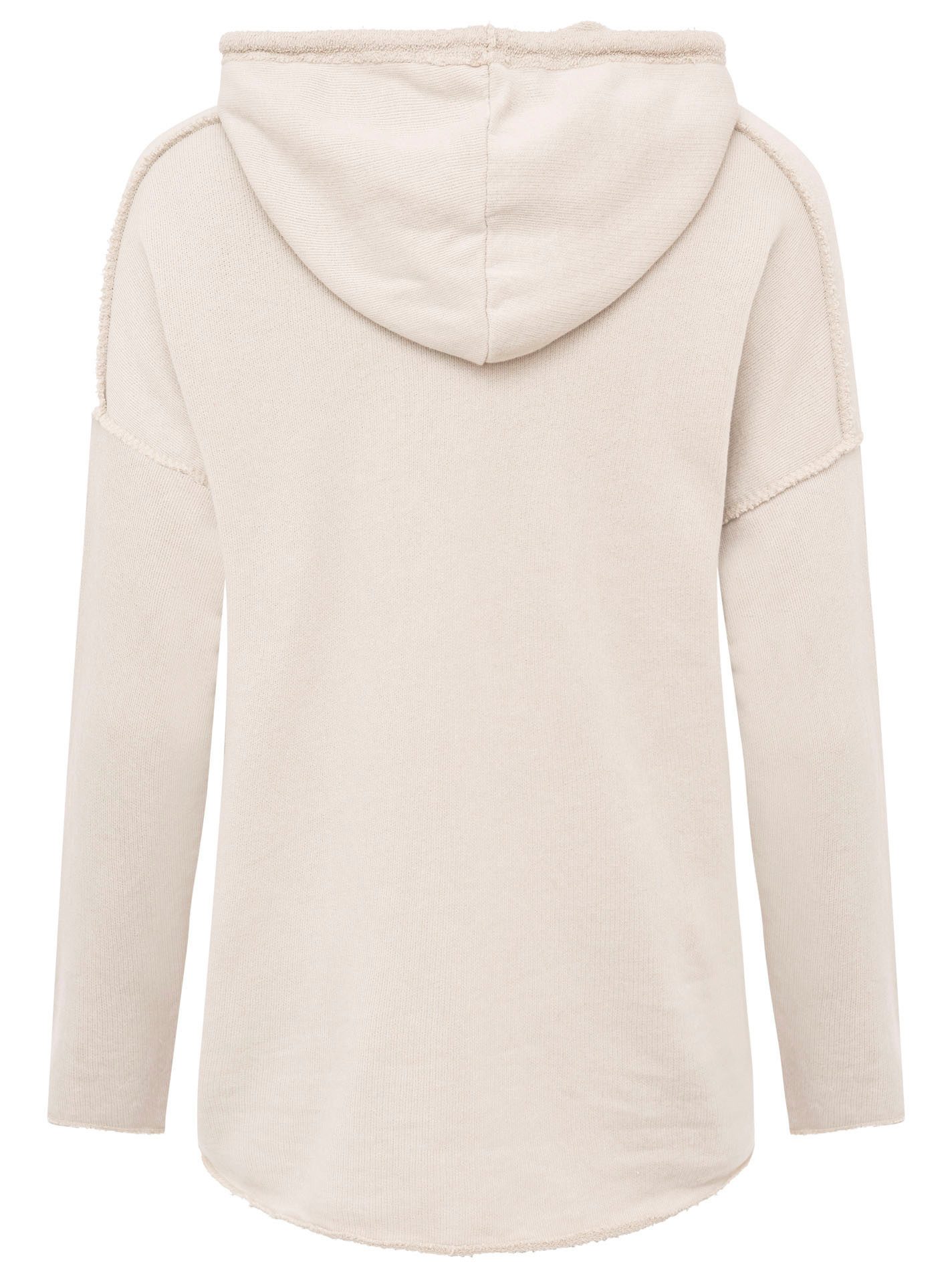 Zwillingsherz Hoodie "Love Yourself" met capuchon en flockprint in frisse kleuren