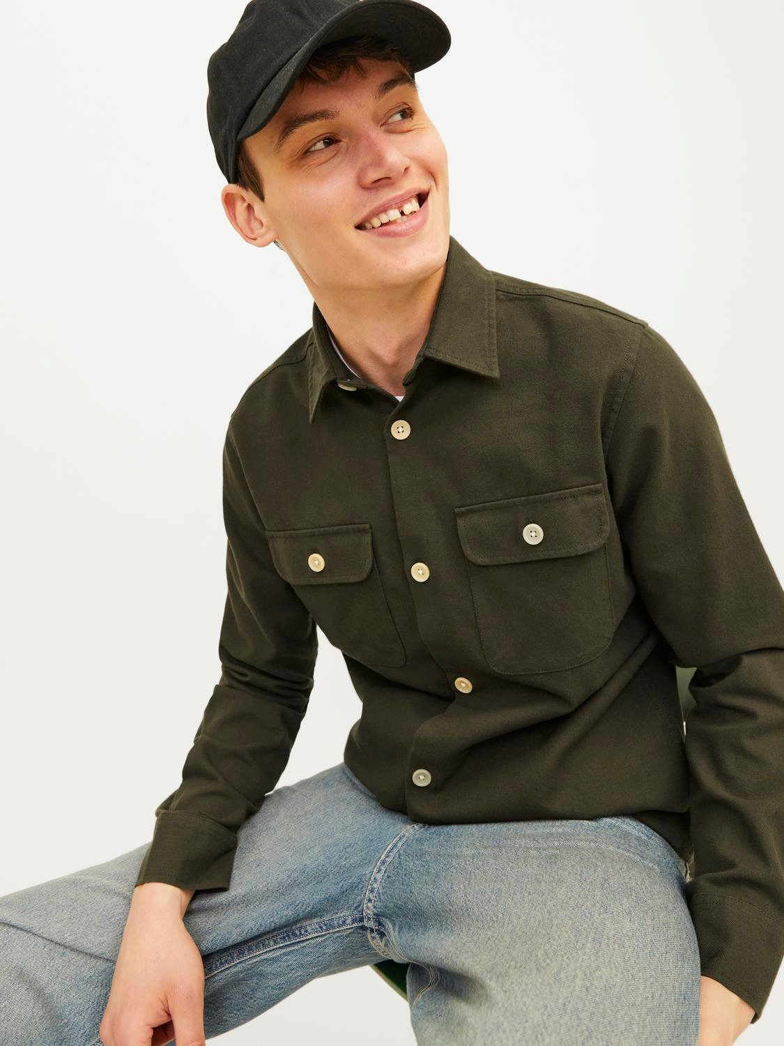 Jack & Jones Overhemd met lange mouwen JJEDARREN OVERSHIRT LS NOOS