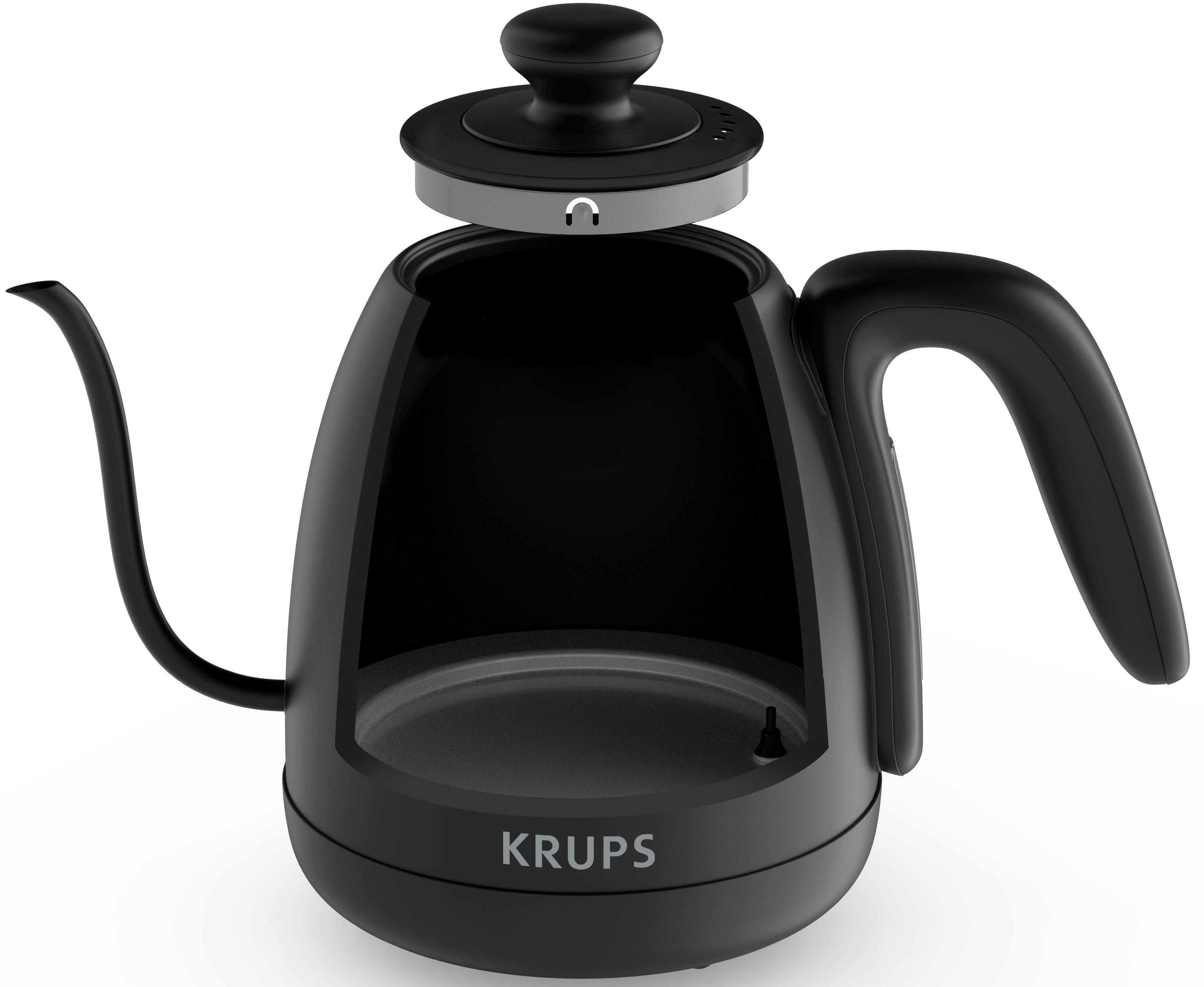 Krups Waterkoker BW9238 coffee control Gooseneck, 1 l, Zwanenhals-uitloop, 1 L, digitale weergave, 8 instellingen
