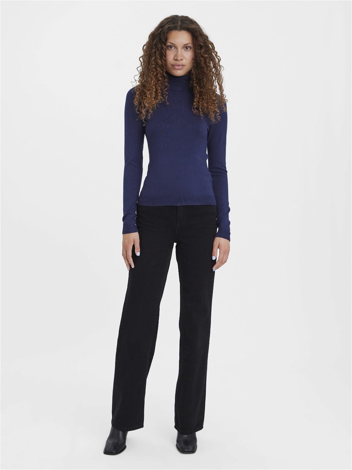 Vero Moda Coltrui VMGLORY LS ROLLNECK BLOUSE GA NOOS