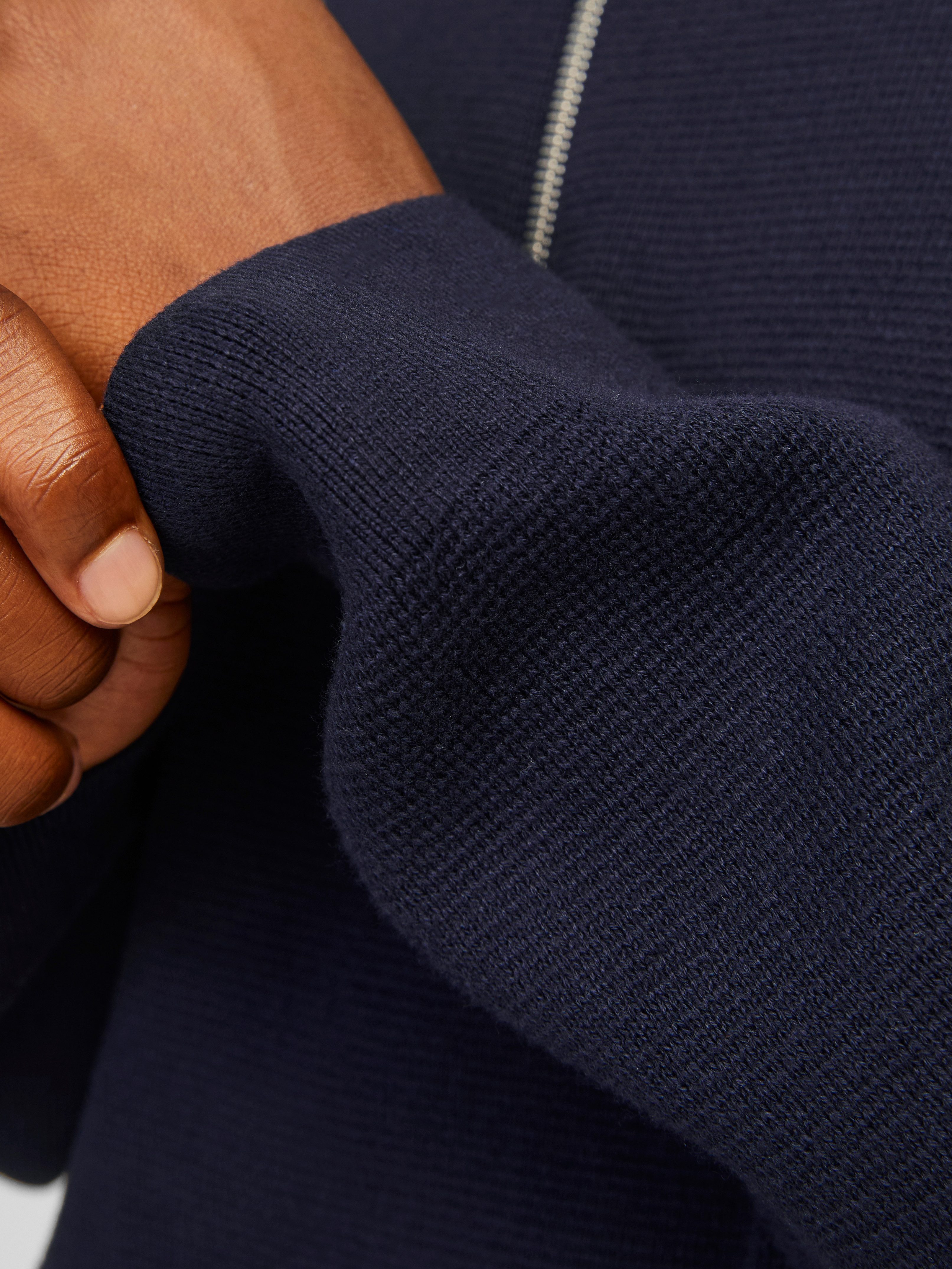 Jack & Jones Schipperstrui JPRBLAMILANO STITCH KNIT HALF ZIP SN