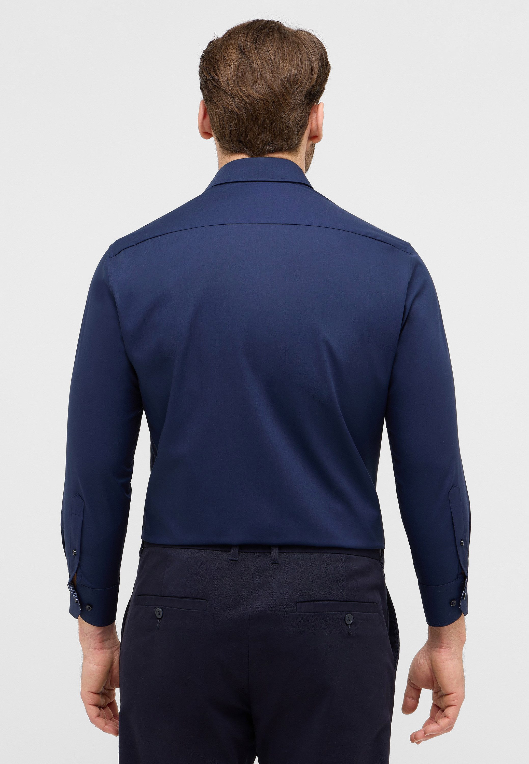Eterna Overhemd met lange mouwen Comfort fit NON IRON (strijkvrij)