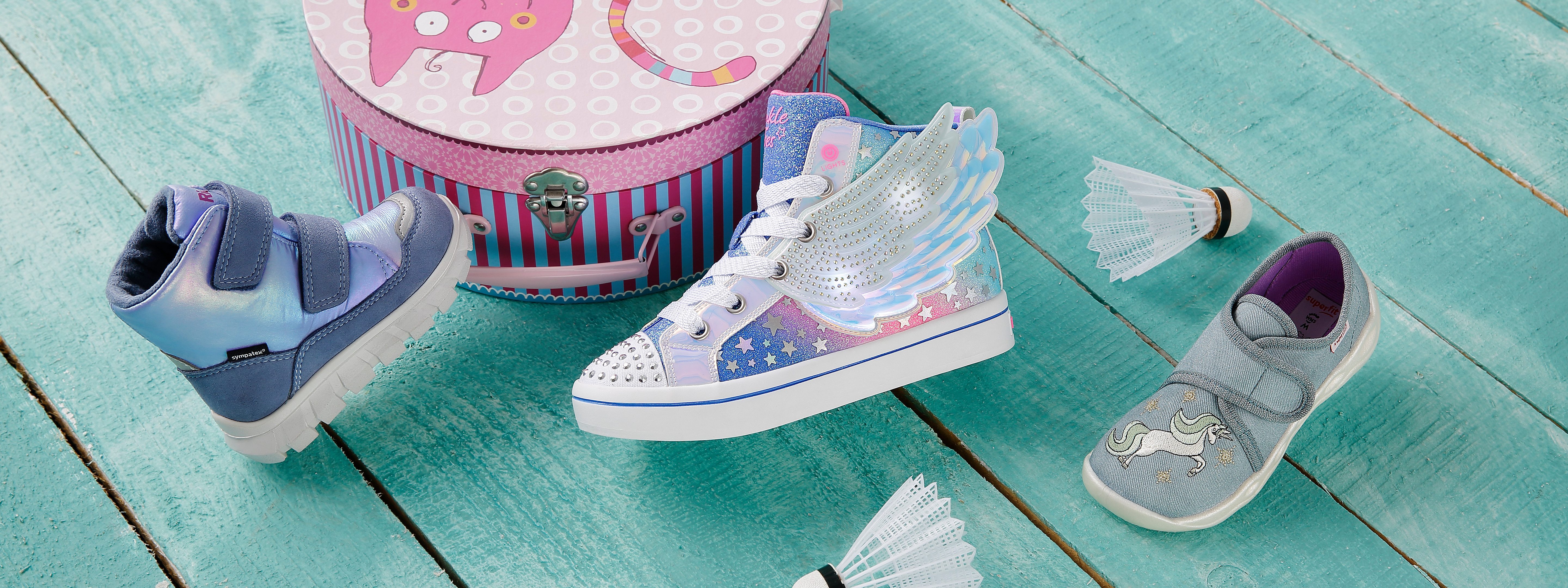 Skechers Sneakers Twinkle Toes: Twi-Lites 2.0 - Dreamy Wings , vrijetijdsschoen, knipperschoen met glinsterende vleugelapplicatie