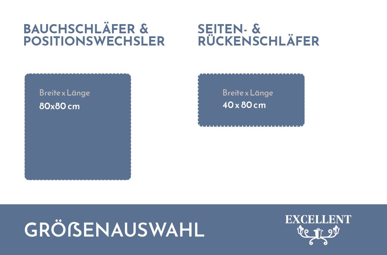 Excellent 3-kamer-hoofdkussen Venetië geproduceerd in duitsland, geschikt voor mensen met allergieën