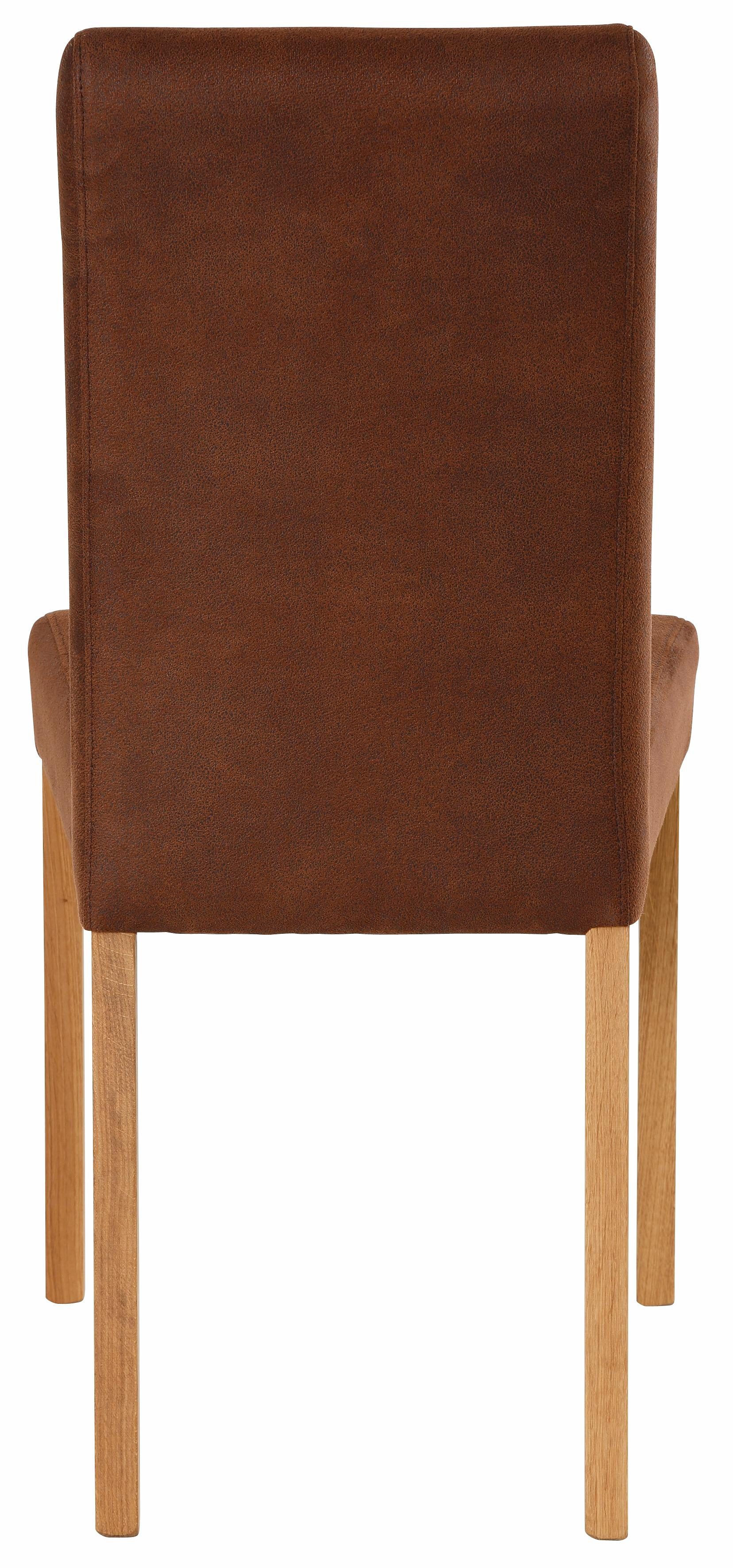 Home affaire Stoel met 4 poten Bologna Frame van massief hout (set)