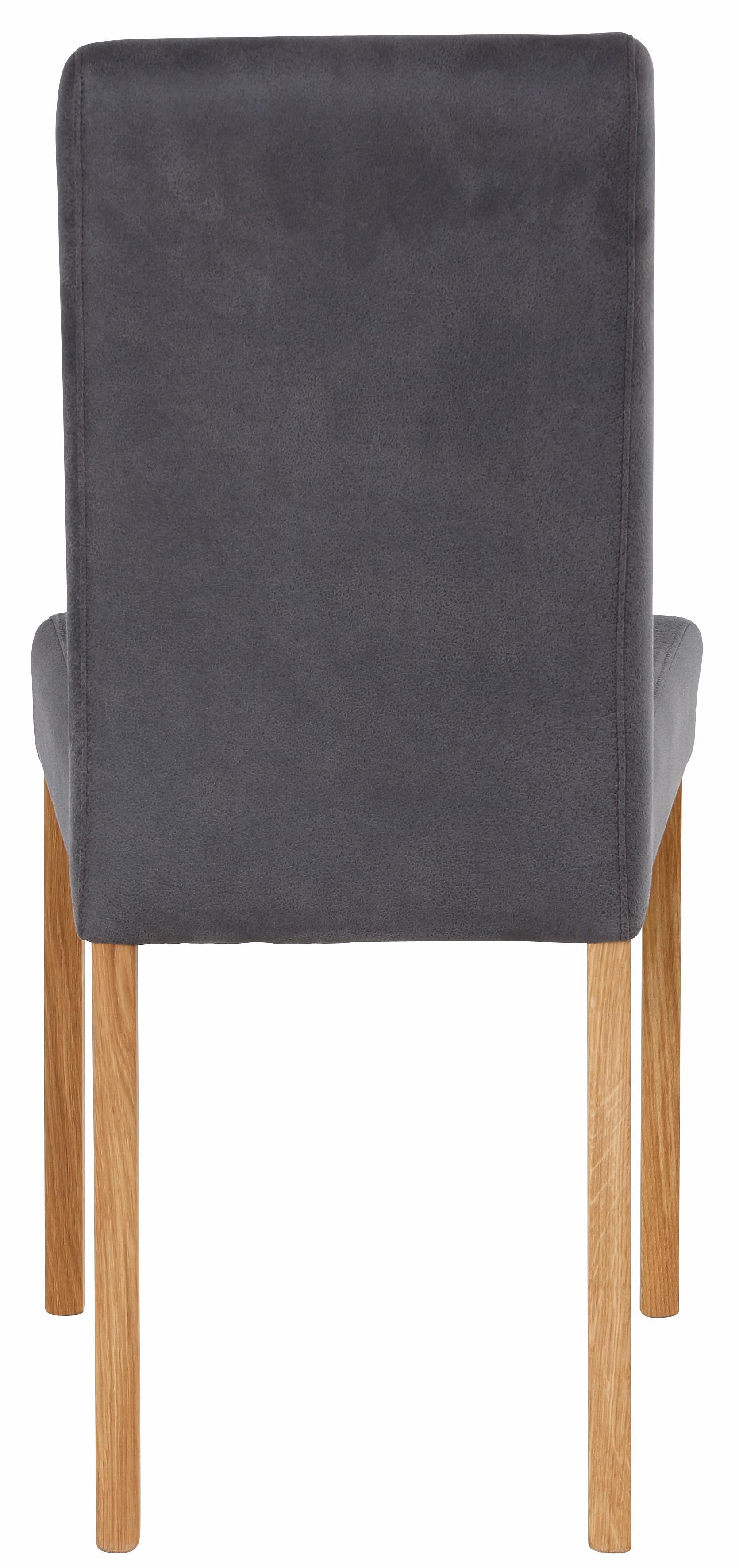 Home affaire Stoel met 4 poten Bologna Frame van massief hout (set)