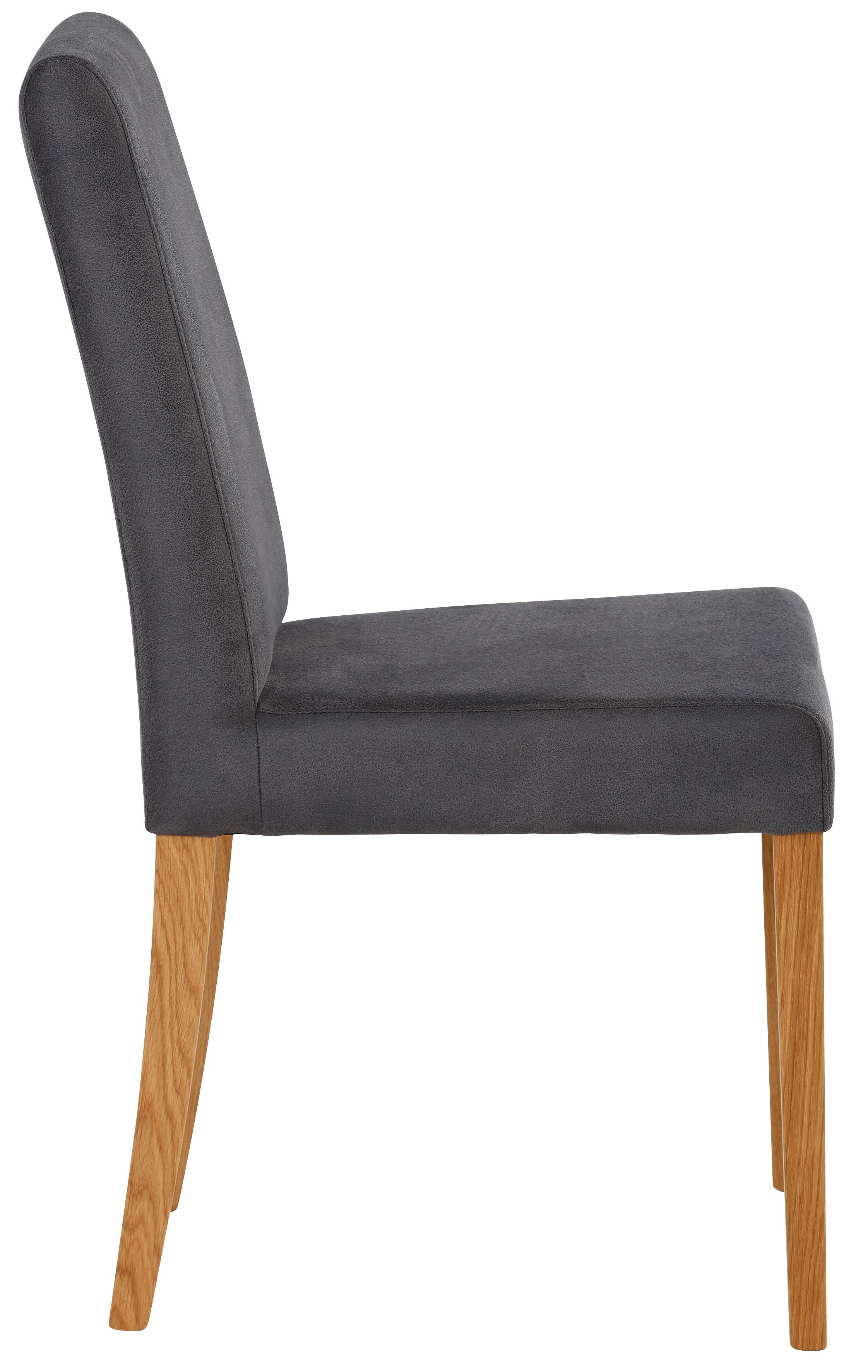 Home affaire Stoel met 4 poten Bologna Frame van massief hout (set)