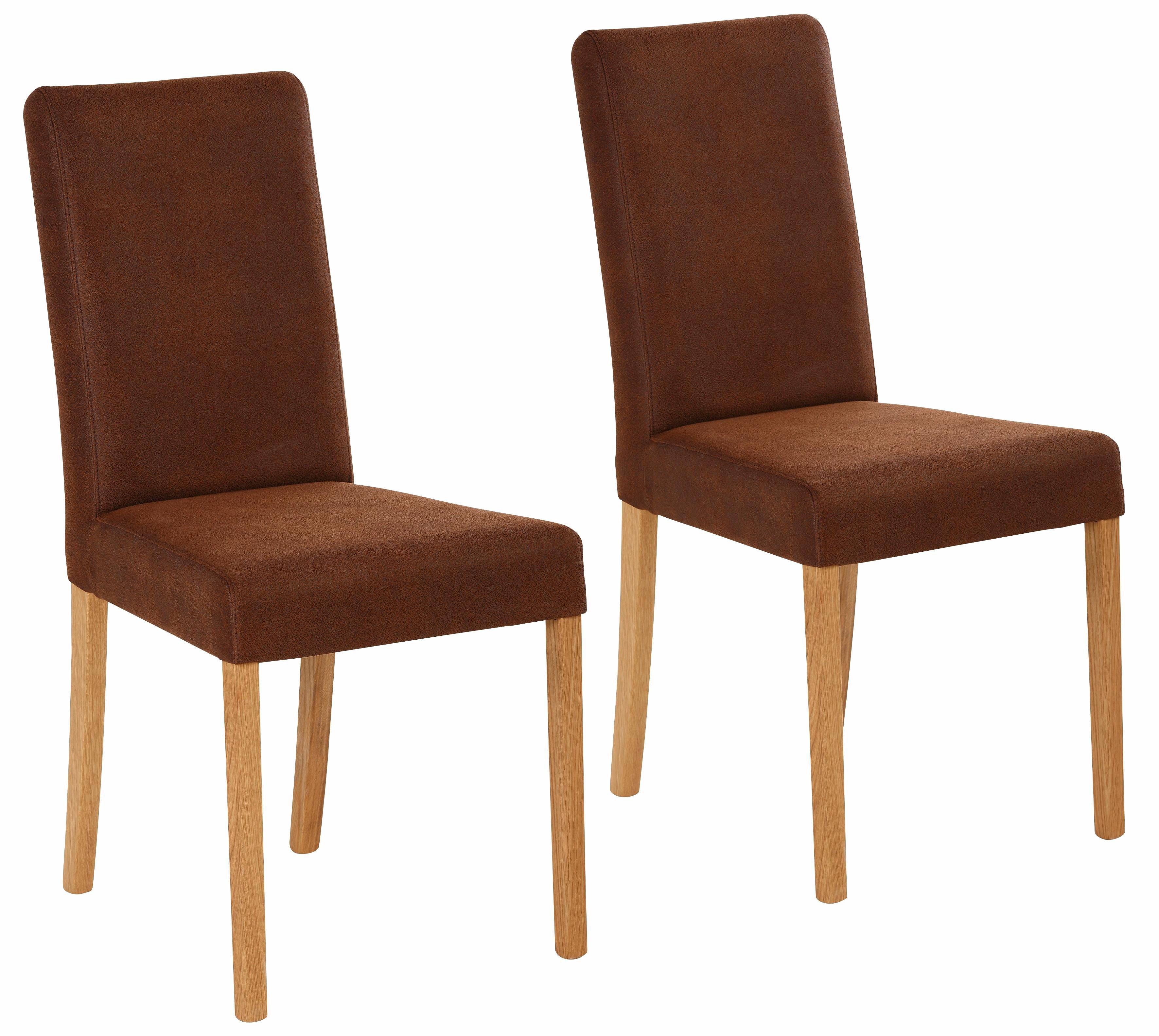 Home affaire Stoel met 4 poten Bologna Frame van massief hout (set)