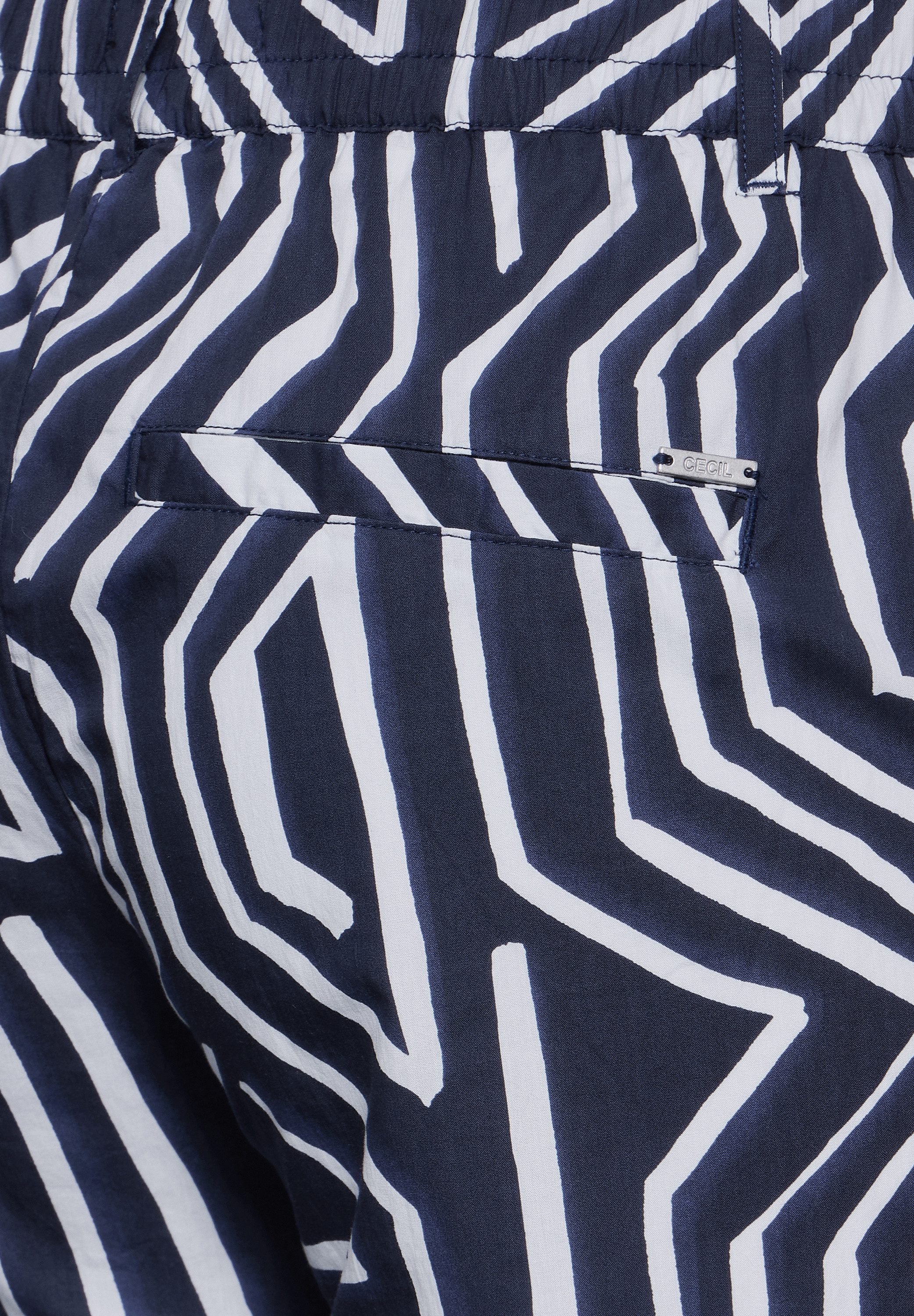 Cecil 7/8 broek Style Neele met grafisch patroon