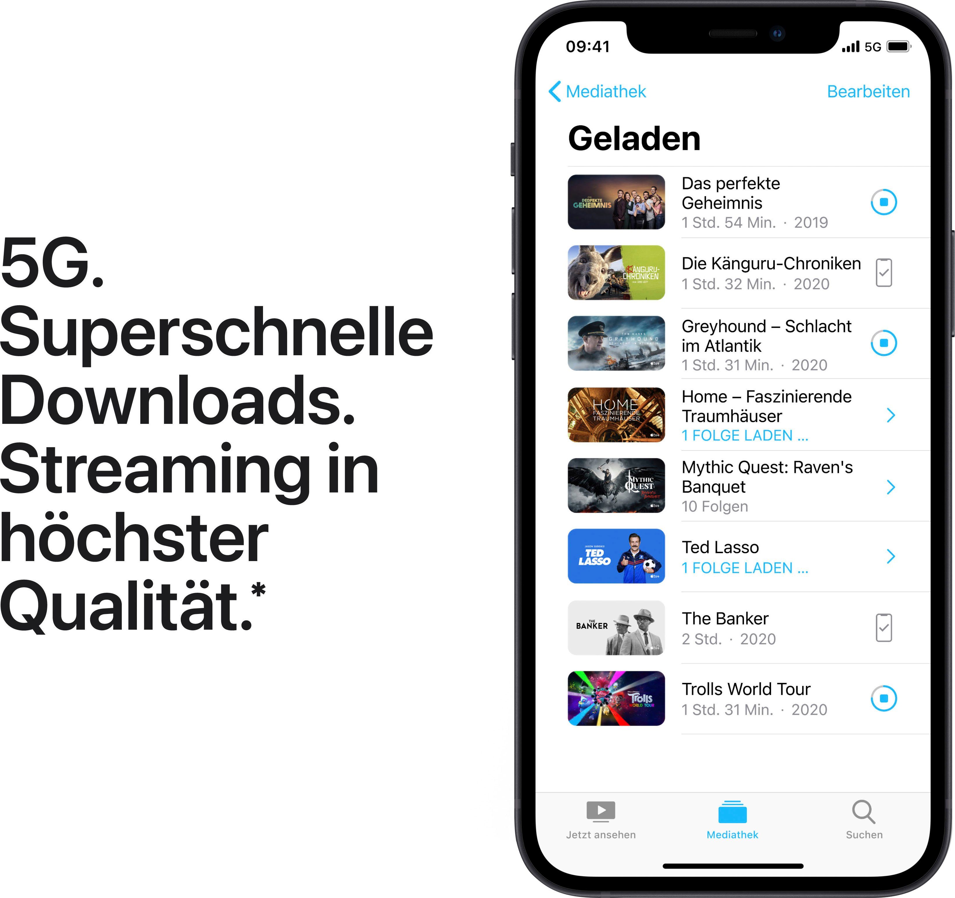 Apple Smartphone iPhone 12, zonder stroomadapter en hoofdtelefoon, compatibel met airpods, earpods