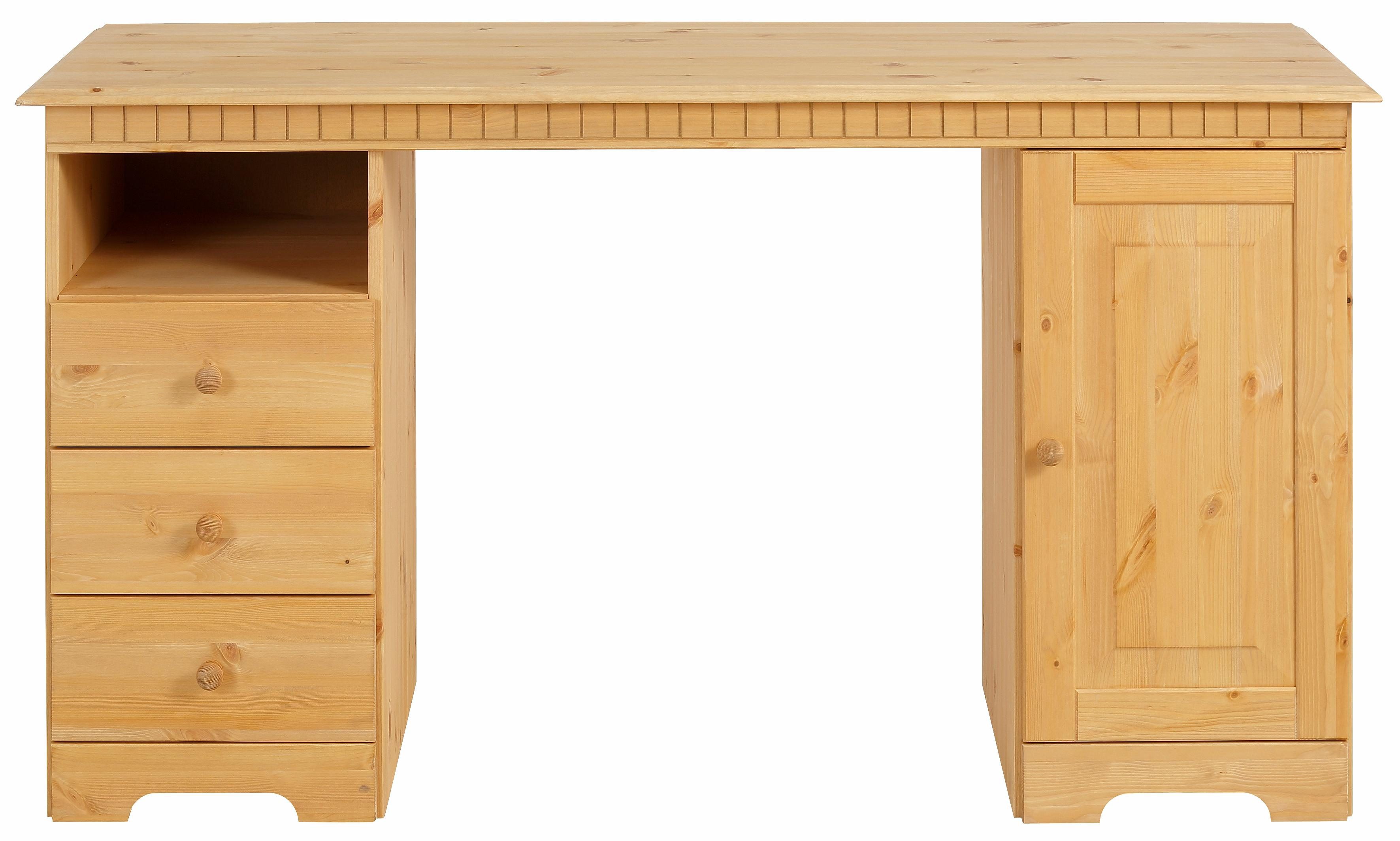 Home affaire Bureau Lisa van massief hout, in verschillende kleurvarianten, breedte 140 cm