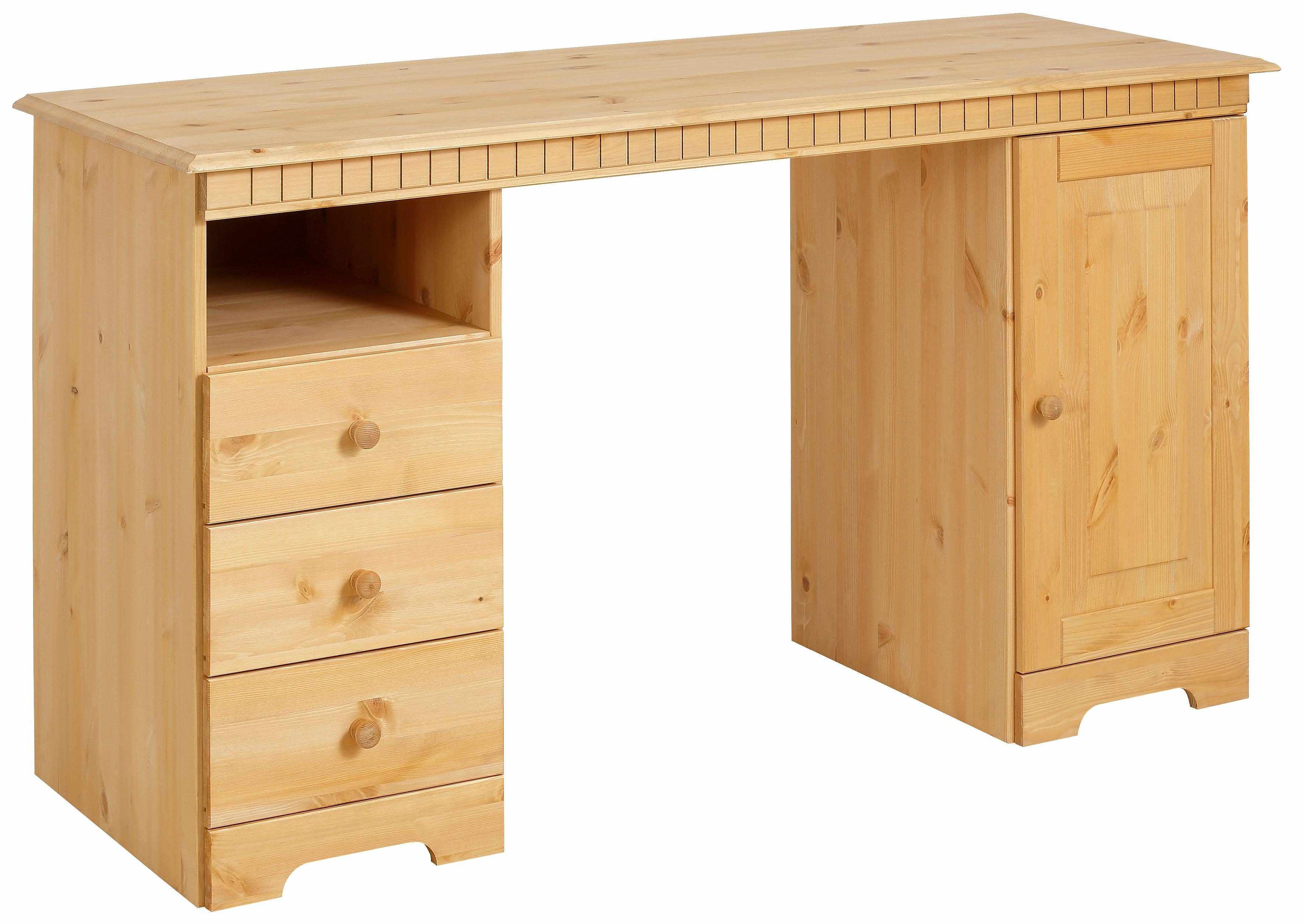 Home affaire Bureau Lisa van massief hout, in verschillende kleurvarianten, breedte 140 cm
