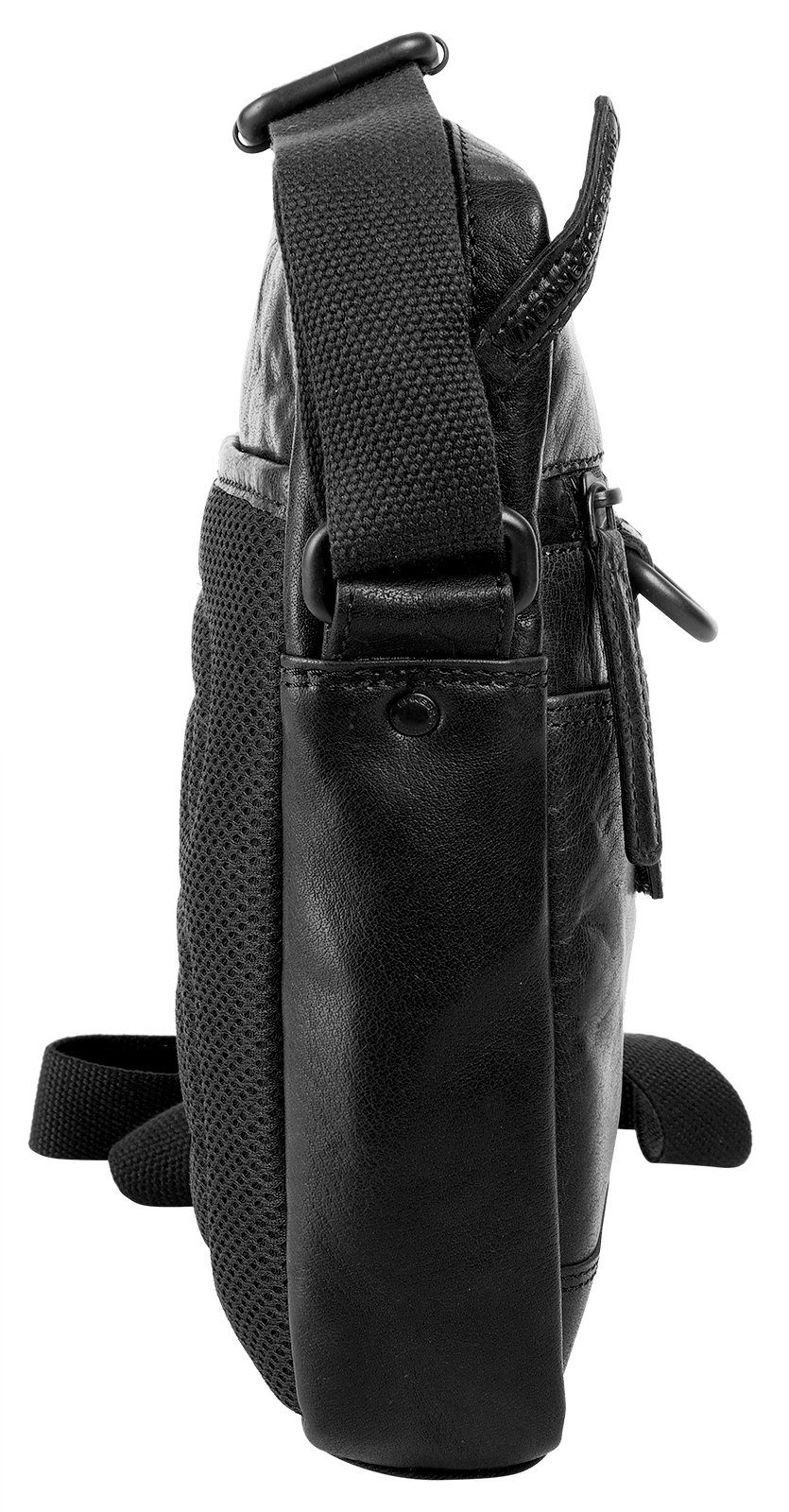 Spikes & Sparrow Schoudertas echt leder